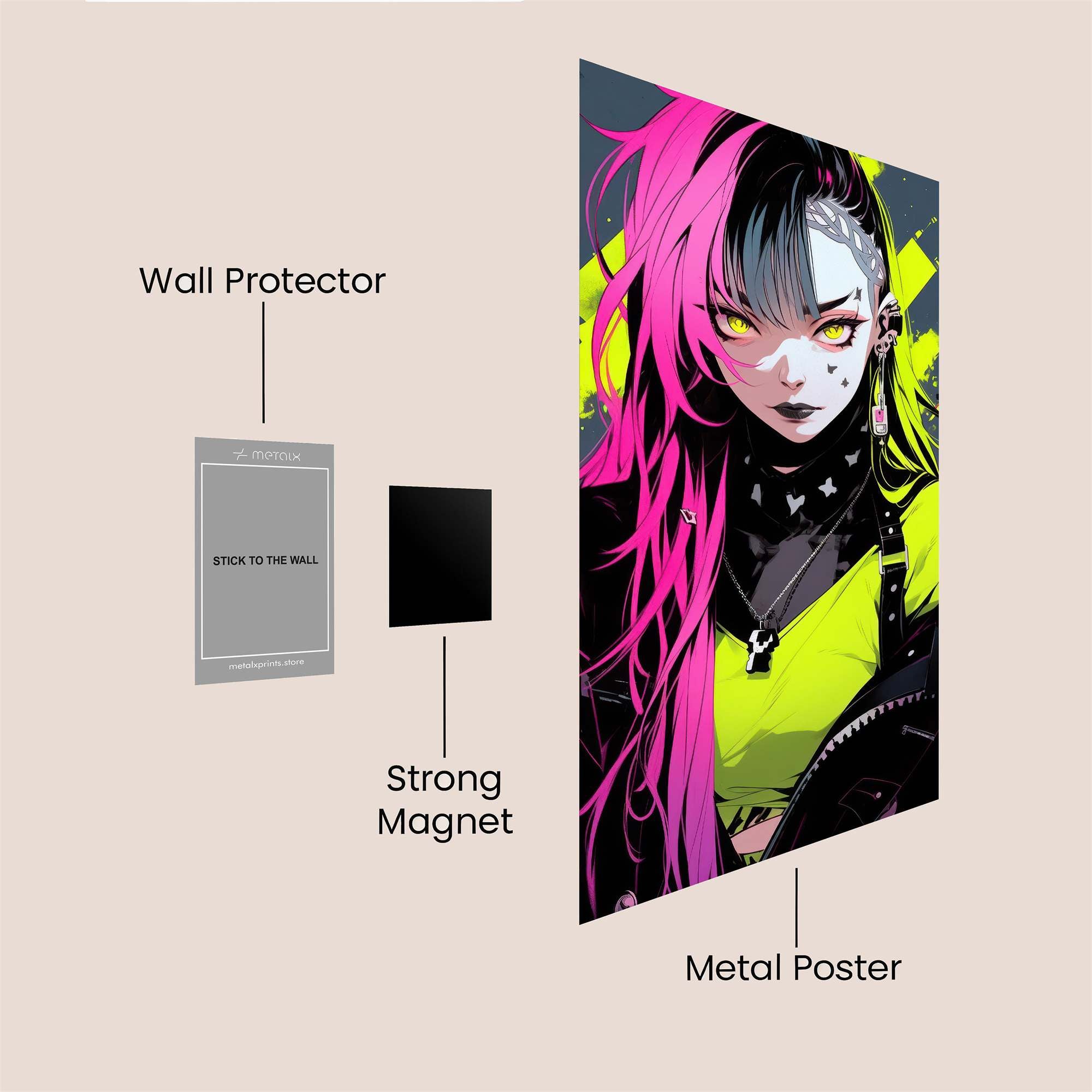 Cyber Rebel Safe Wall Magnetic / M