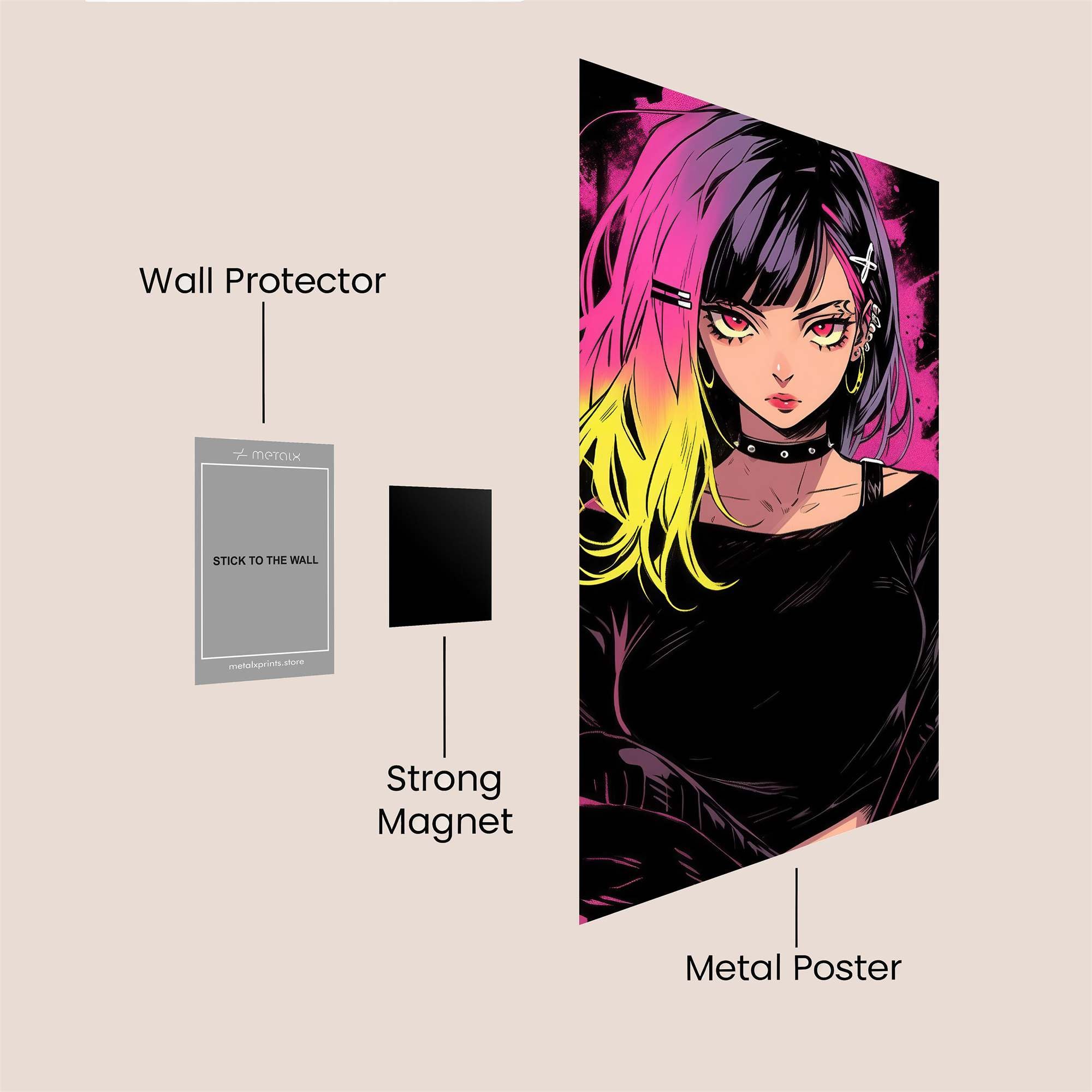 Neon Rebel Safe Wall Magnetic / M