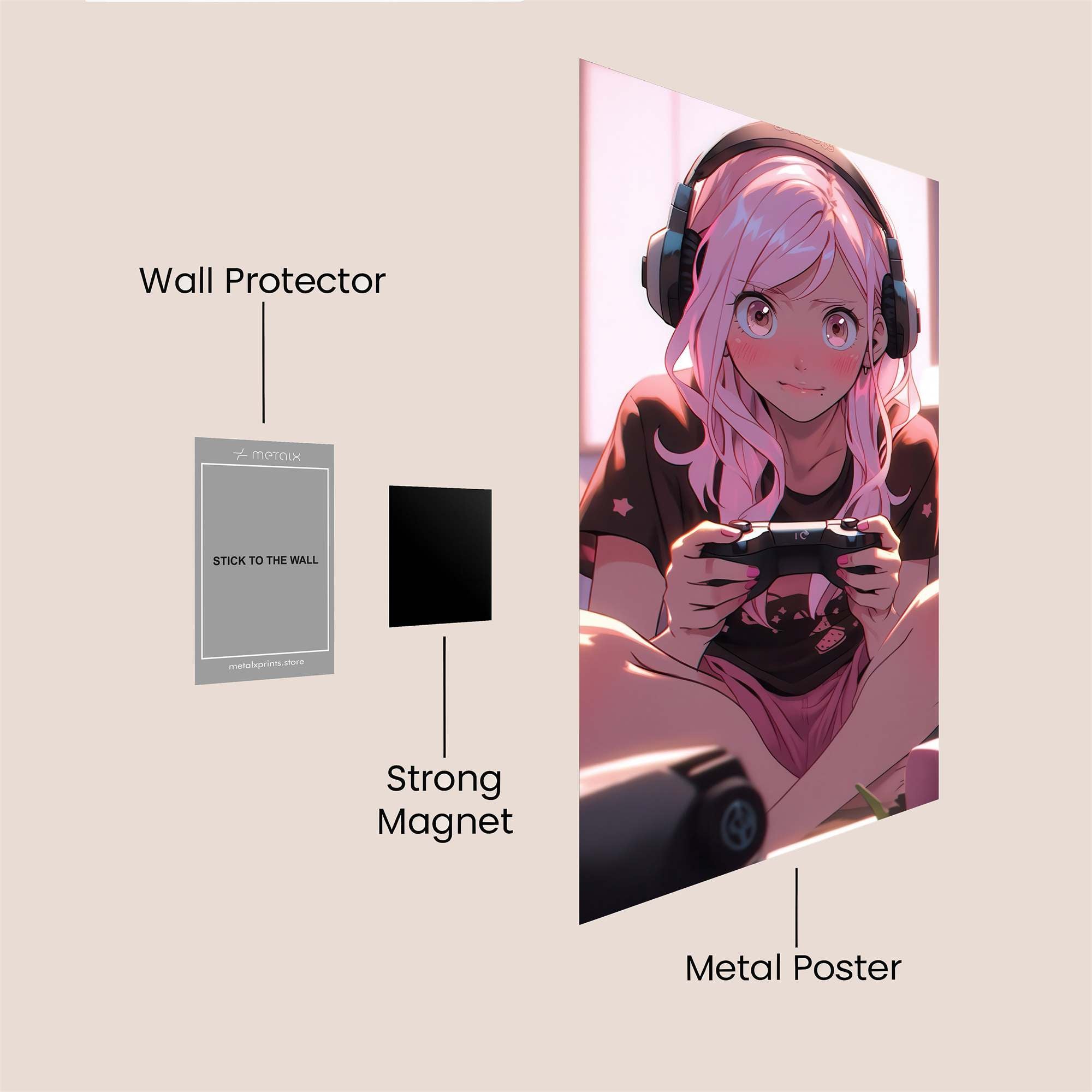 Gamer Bliss Safe Wall Magnetic / M