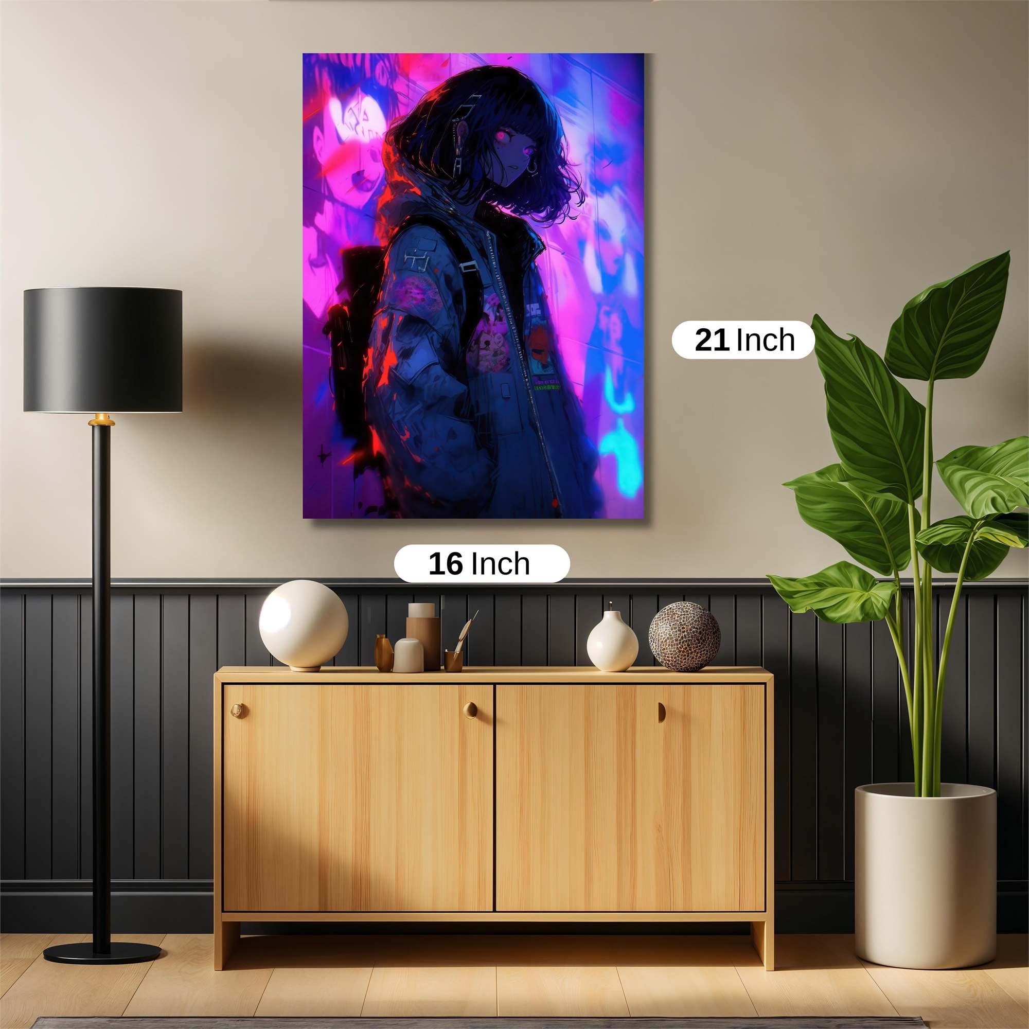 Neon Wanderer Safe Wall Magnetic / M