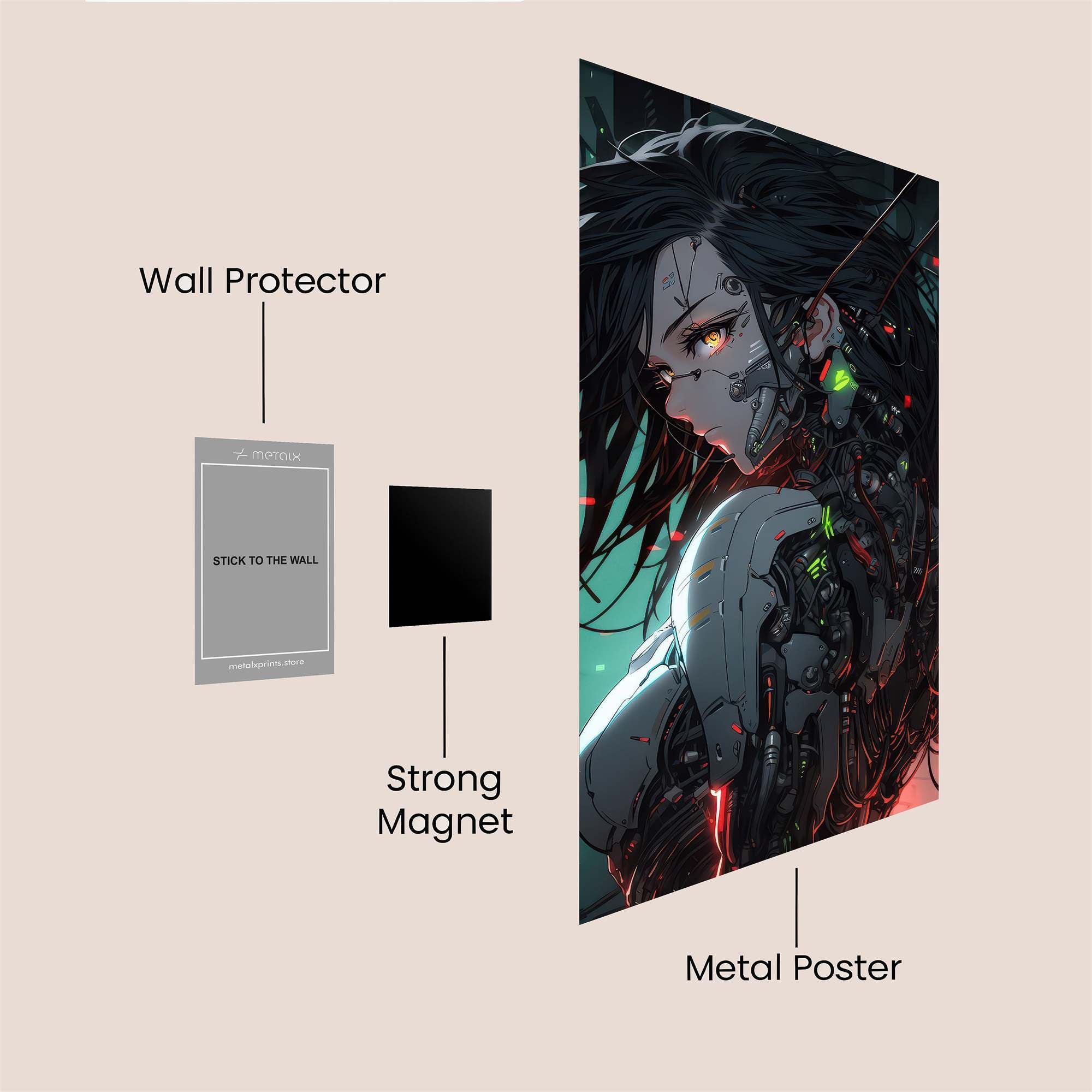 Cyber Enigma Safe Wall Magnetic / M