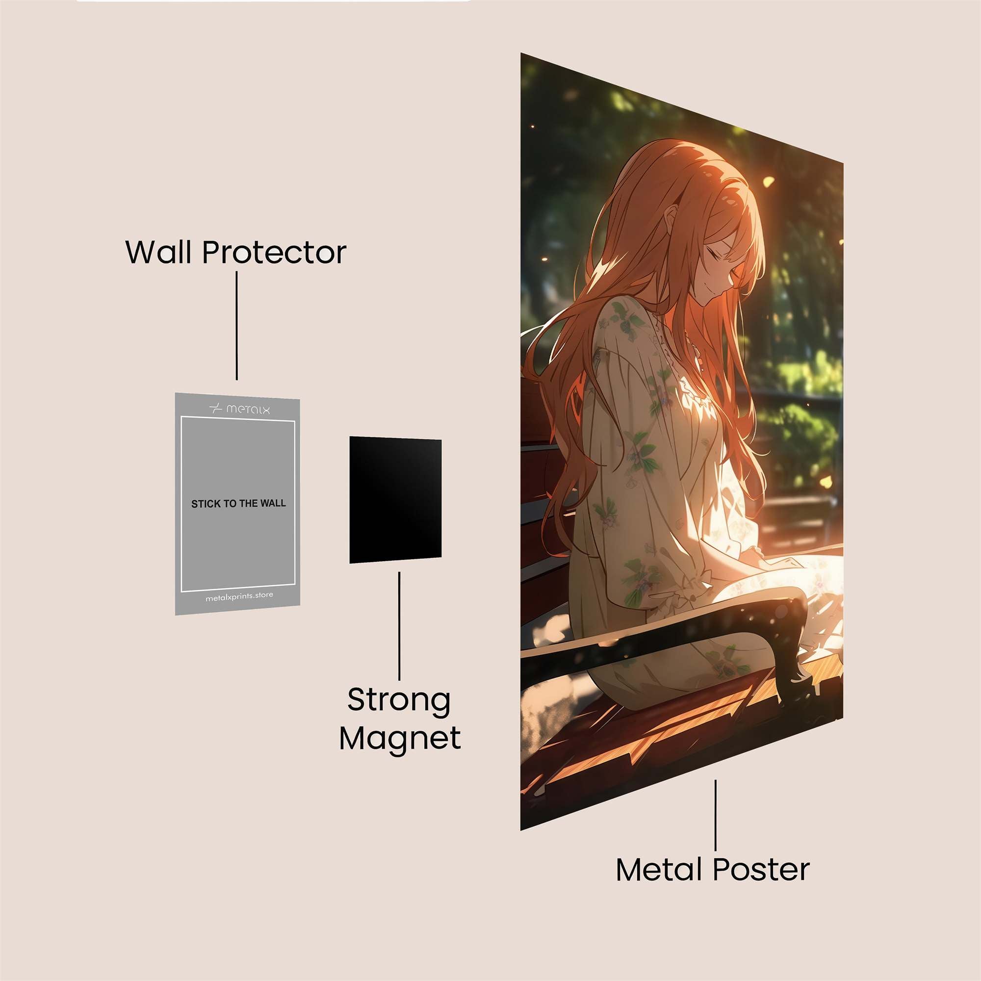 Sunlit Serenity Safe Wall Magnetic / M