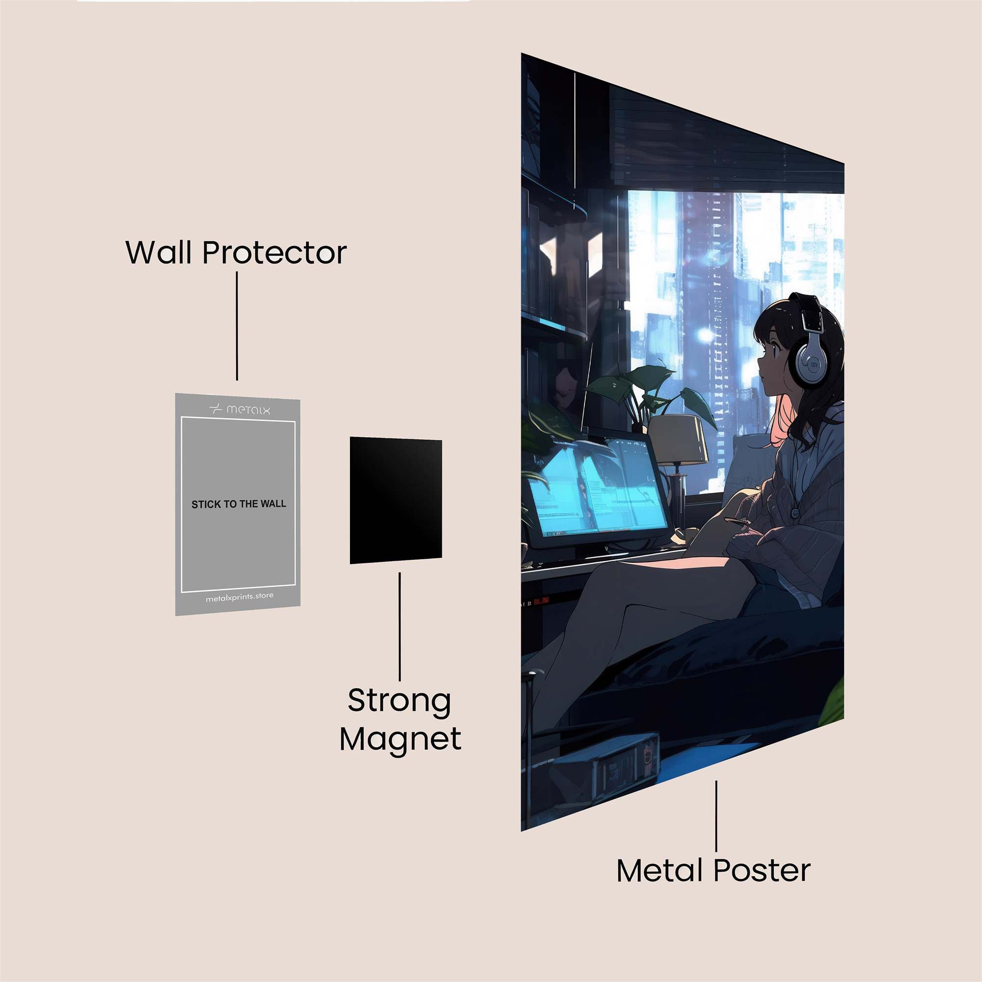 Coder's Haven Safe Wall Magnetic / M