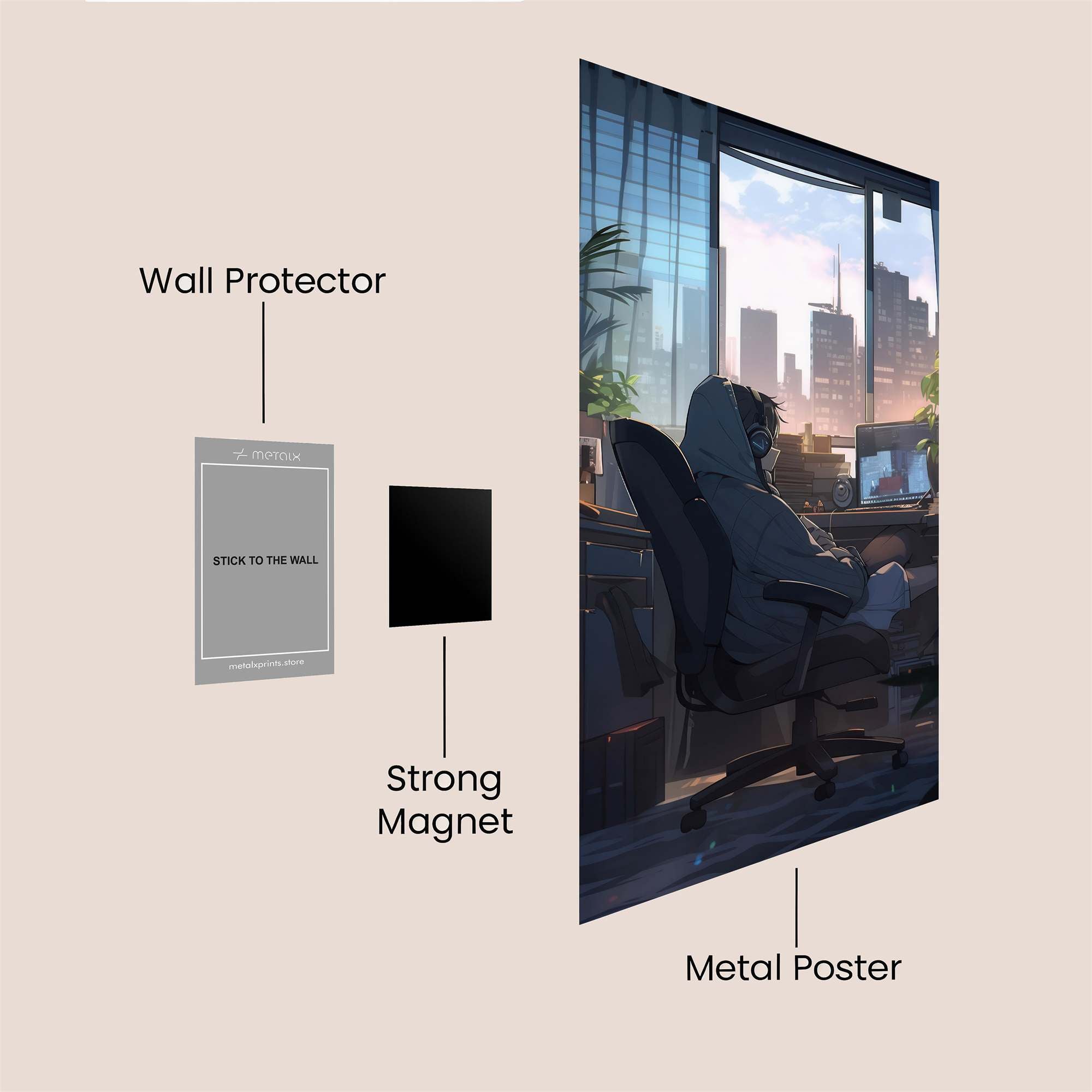 CitySerenity Safe Wall Magnetic / M