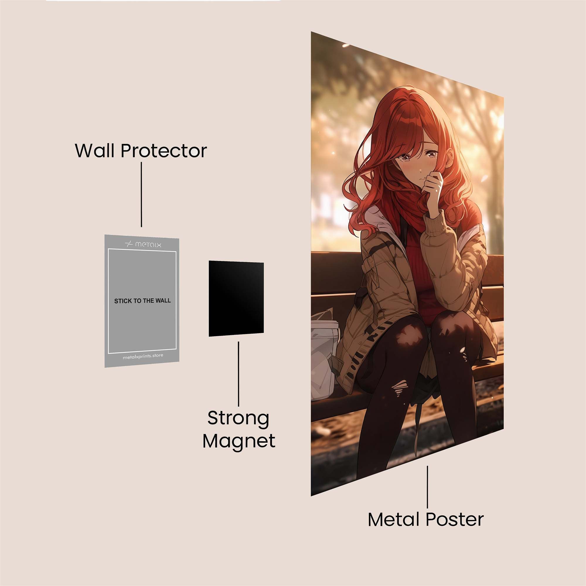 AutumnWhisper Safe Wall Magnetic / M