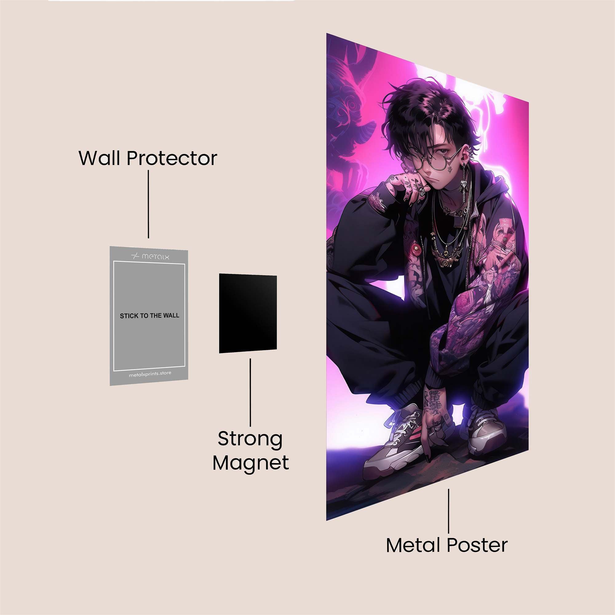 Rebel Glow Safe Wall Magnetic / M