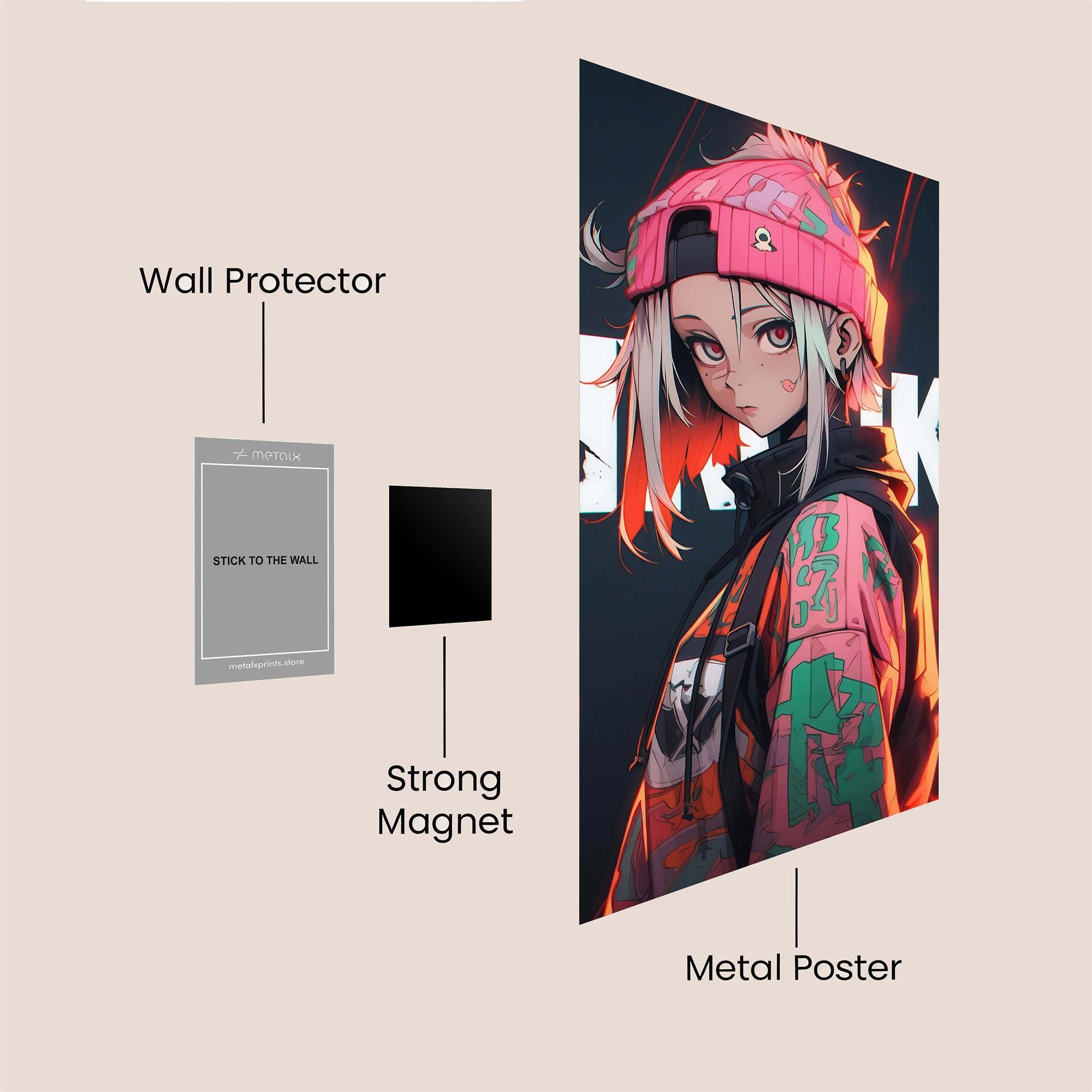 Mizike Vibe Safe Wall Magnetic / M