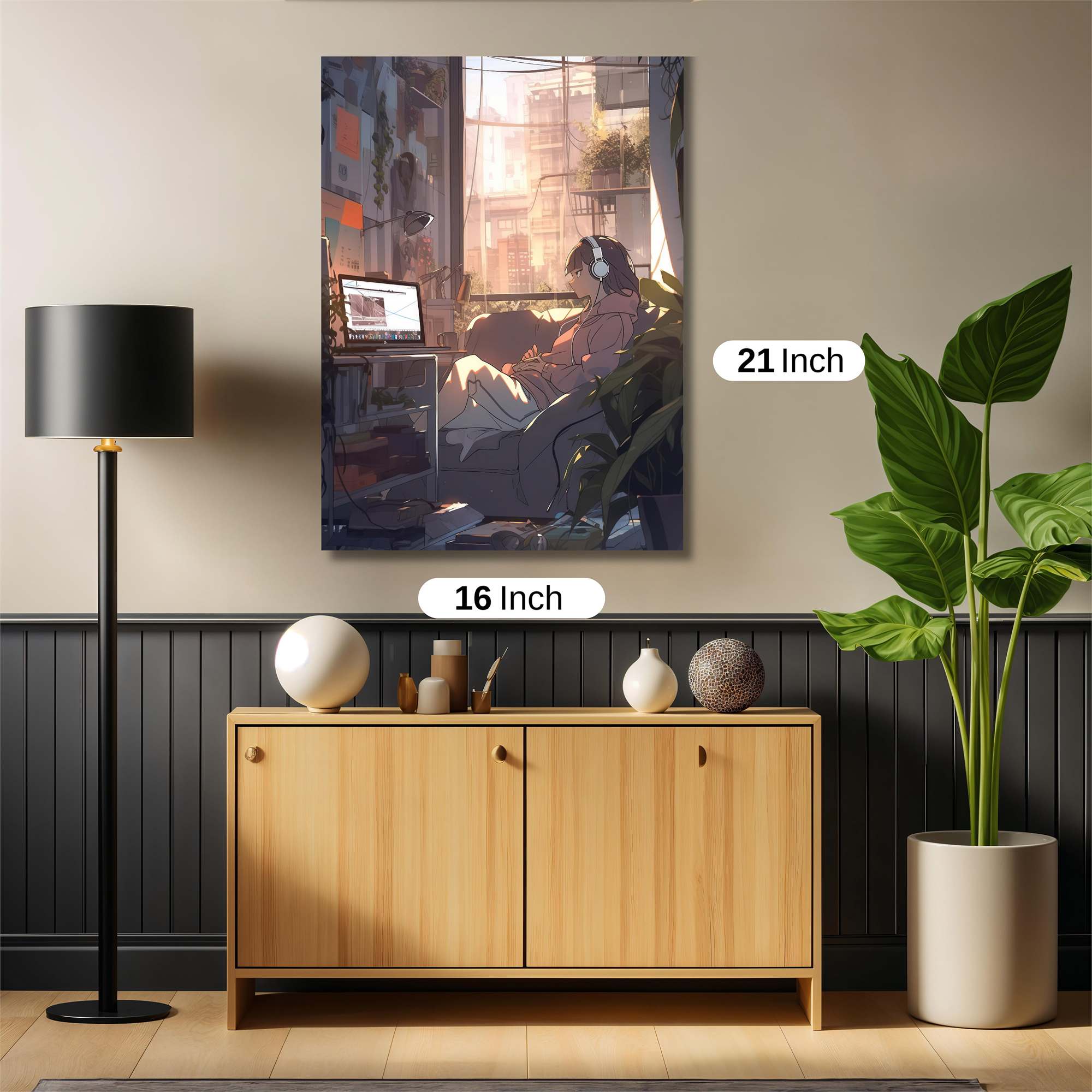 Sunlit Serenity Safe Wall Magnetic / M