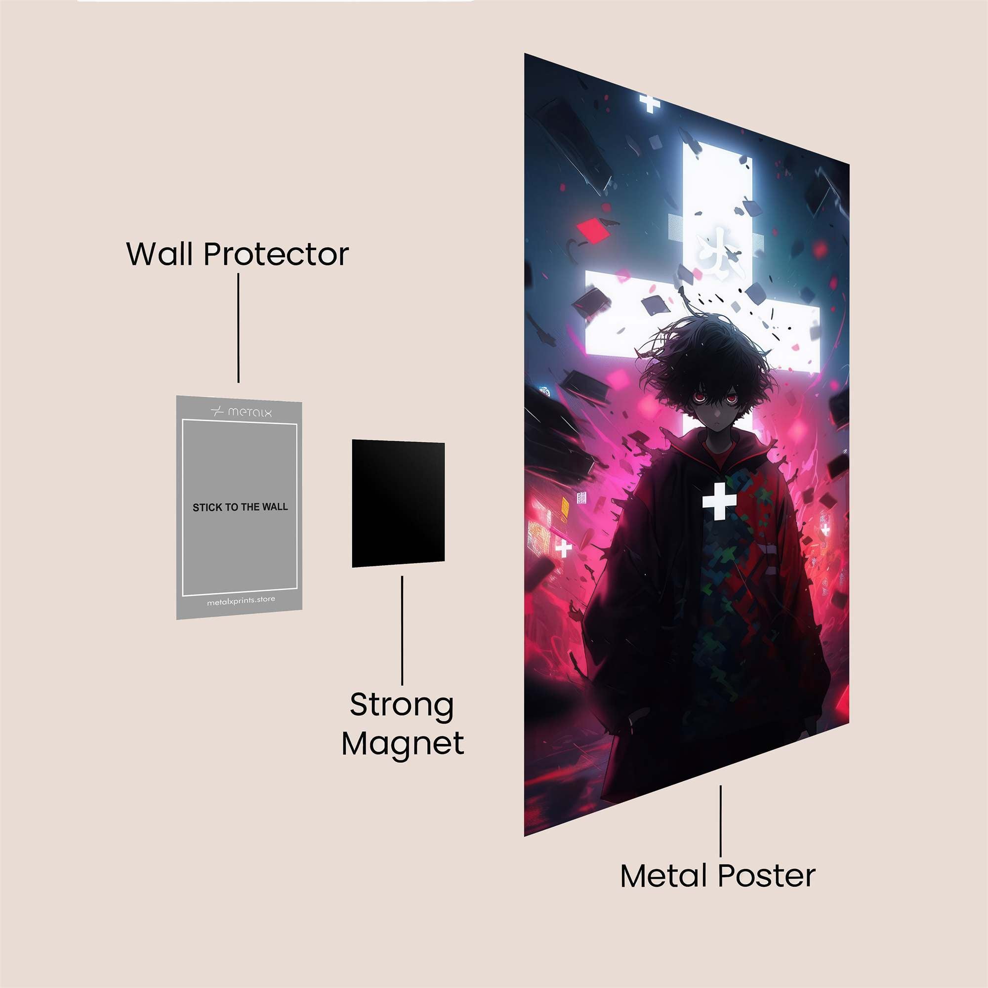 Neon Descent Safe Wall Magnetic / M