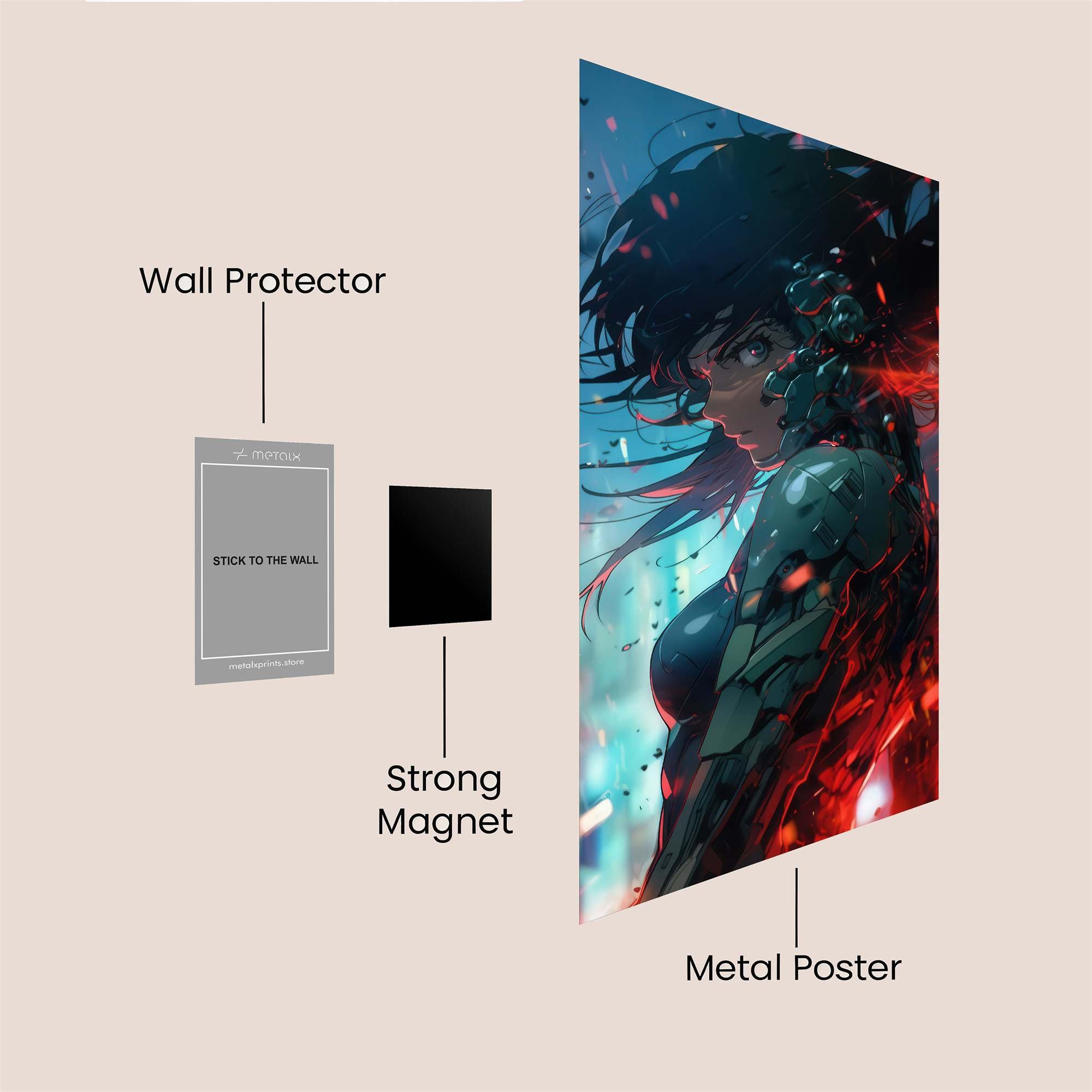 Cyberpunk Inferno Safe Wall Magnetic / M