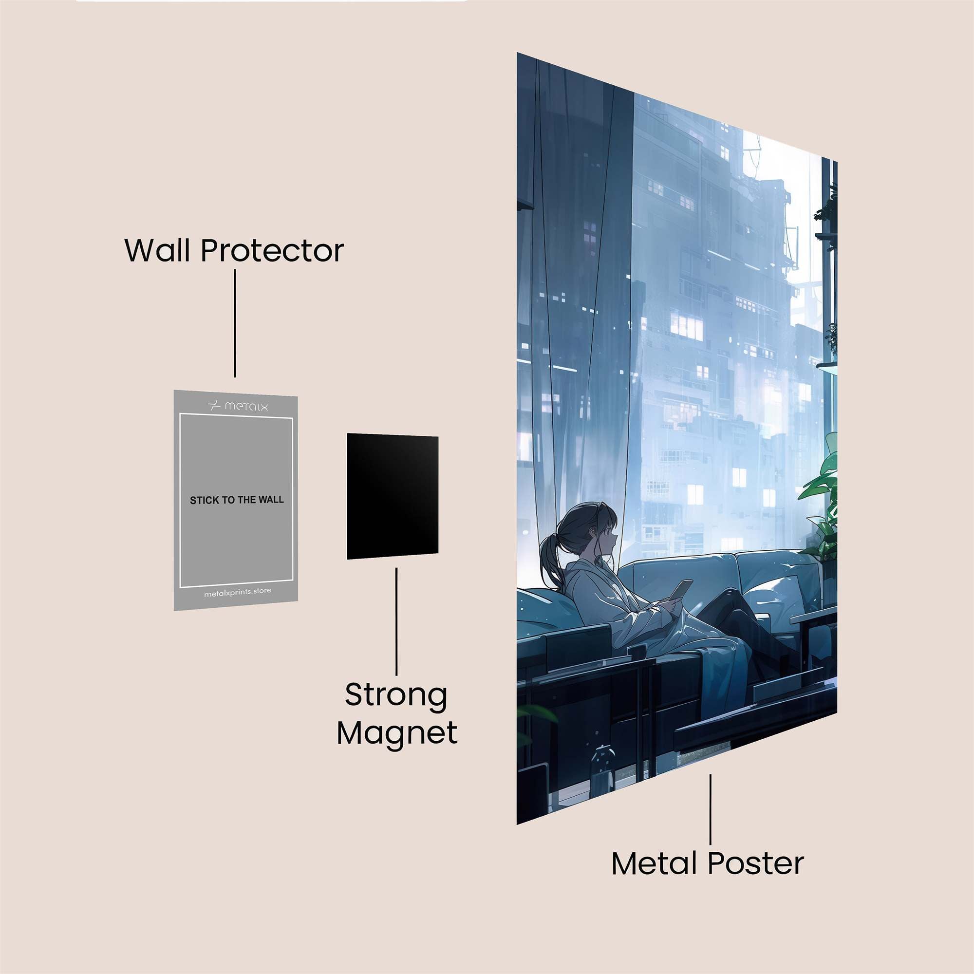 City Solitude Safe Wall Magnetic / M