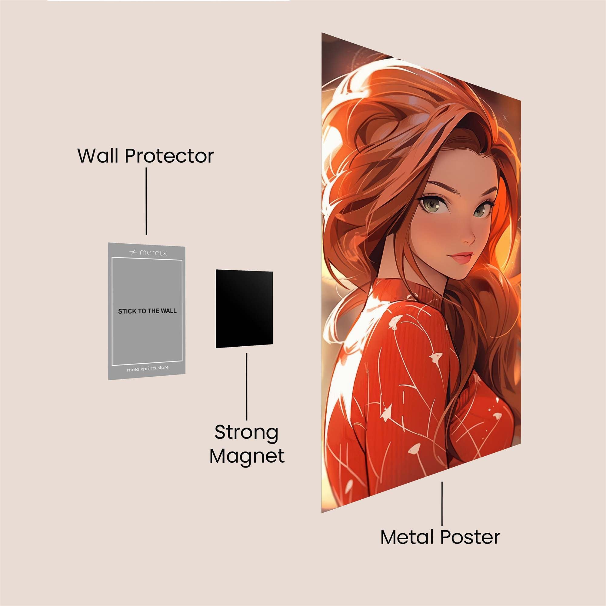 AutumnWhisper Safe Wall Magnetic / M