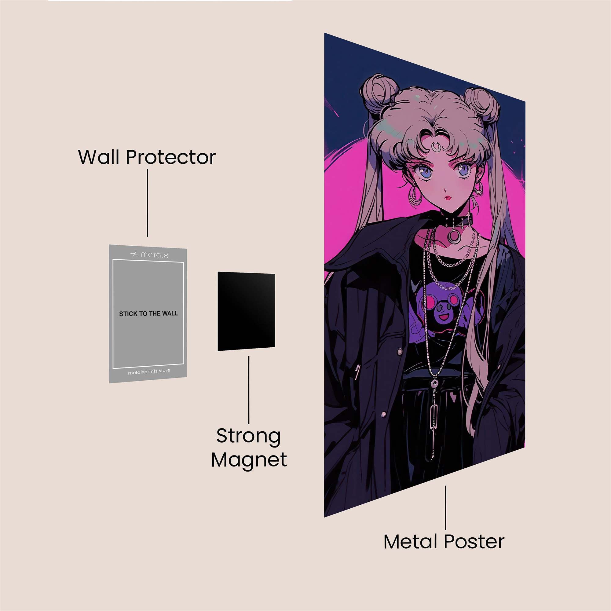 Usagi Punk Safe Wall Magnetic / M