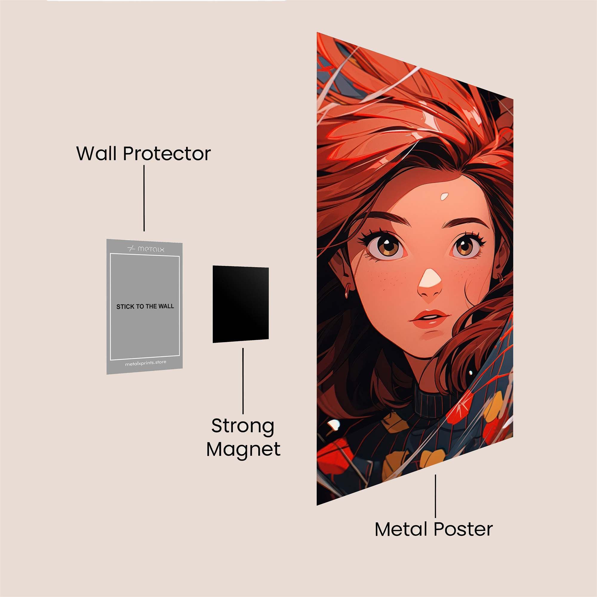 Autumn Whimsy Safe Wall Magnetic / M