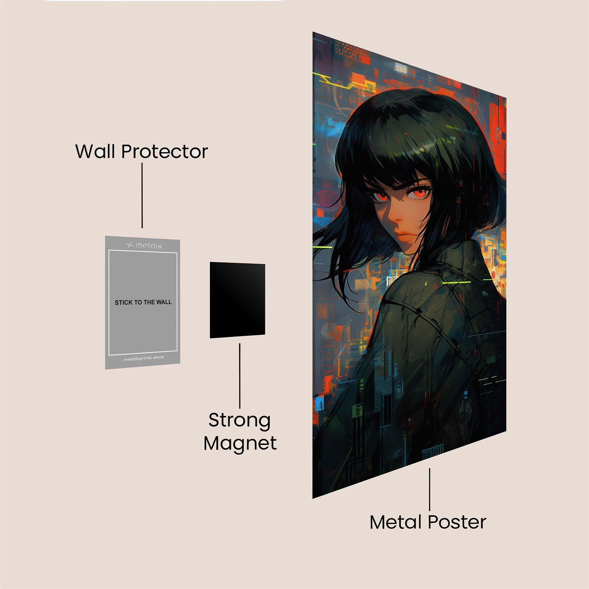 Cyber Enigma Safe Wall Magnetic / M