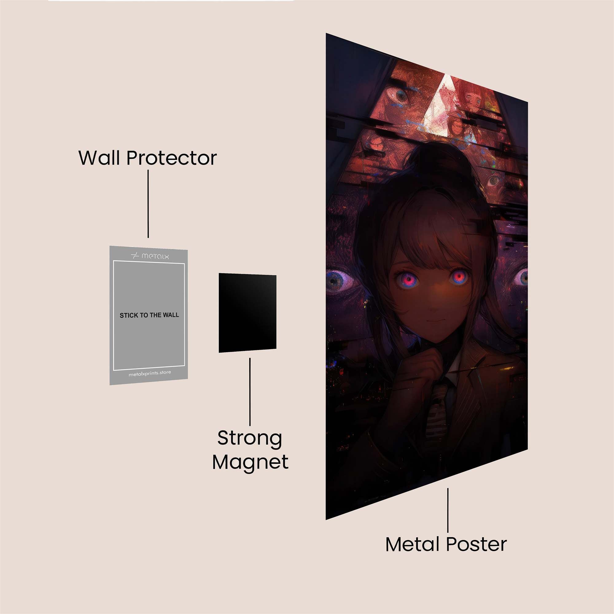 Gaze Enigma Safe Wall Magnetic / M