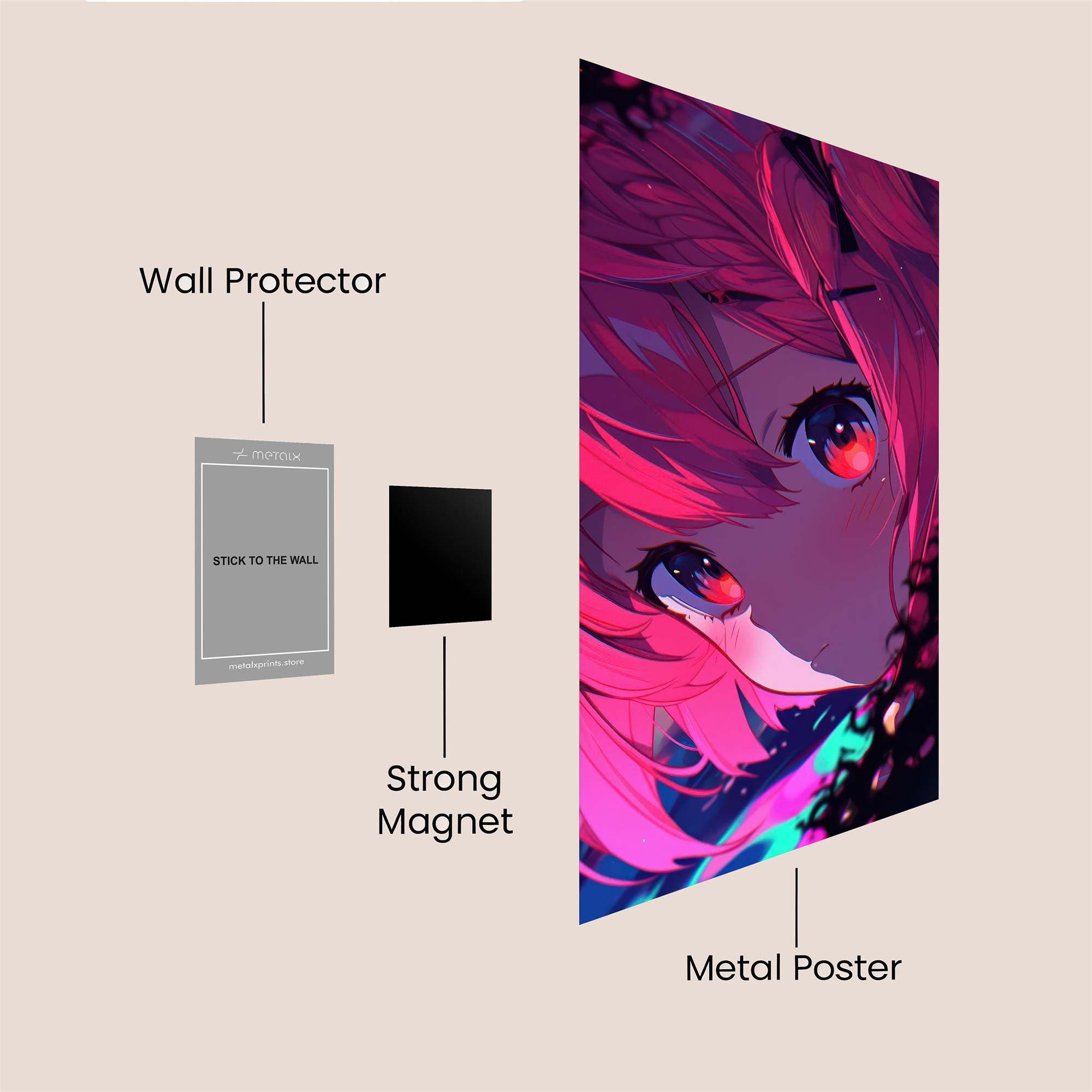 Neon Mystery Safe Wall Magnetic / M