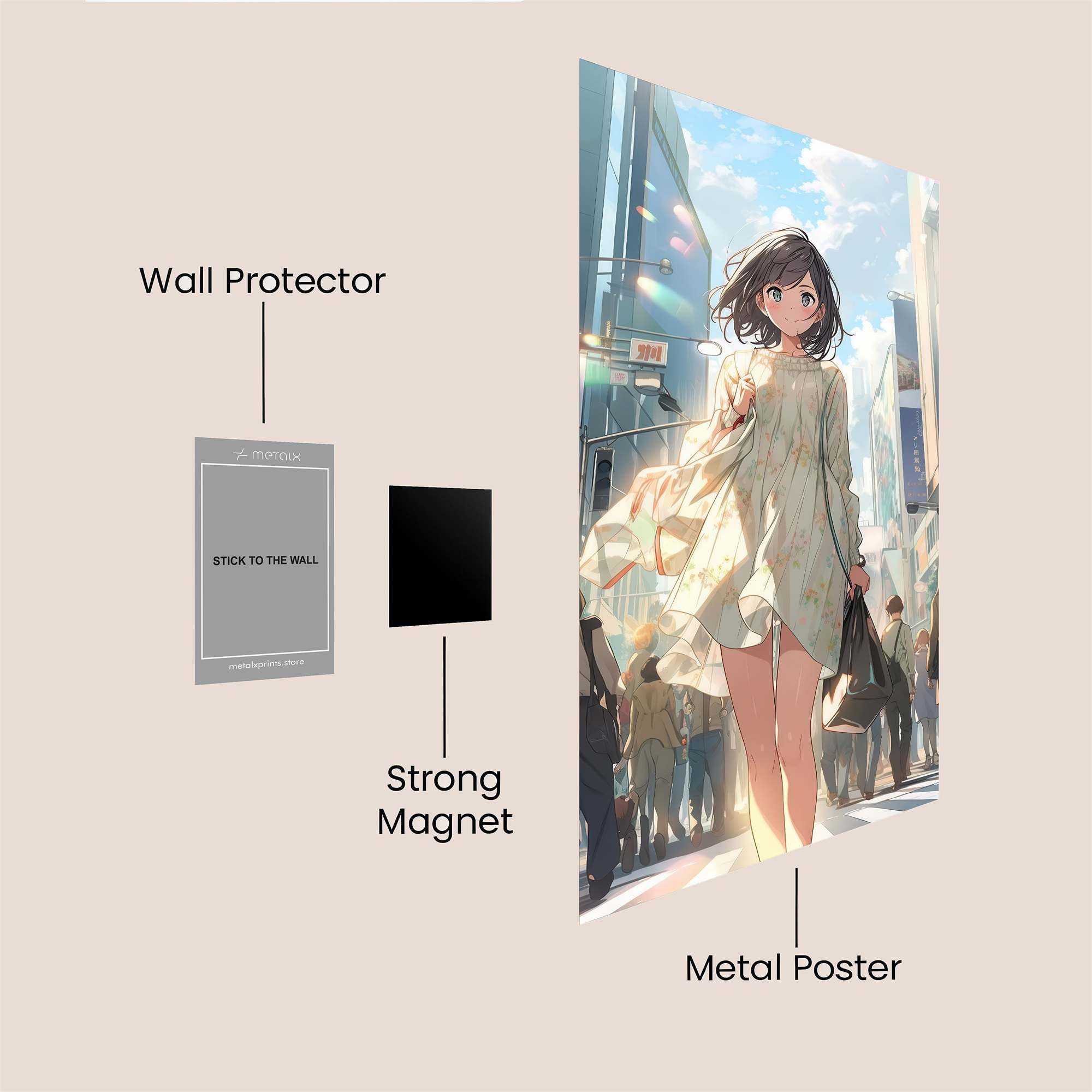 City Serenity Safe Wall Magnetic / M