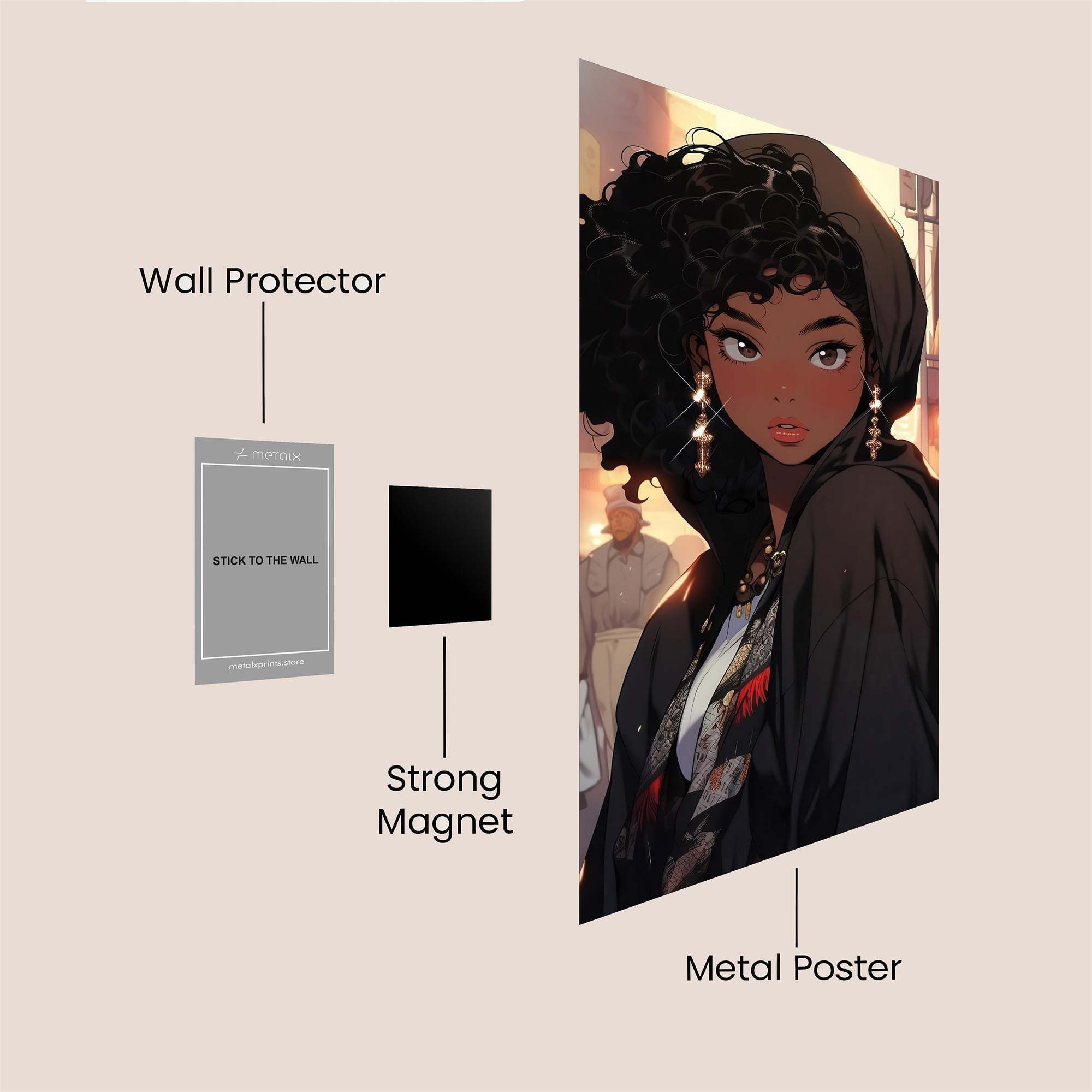 Mystic Aura Safe Wall Magnetic / M