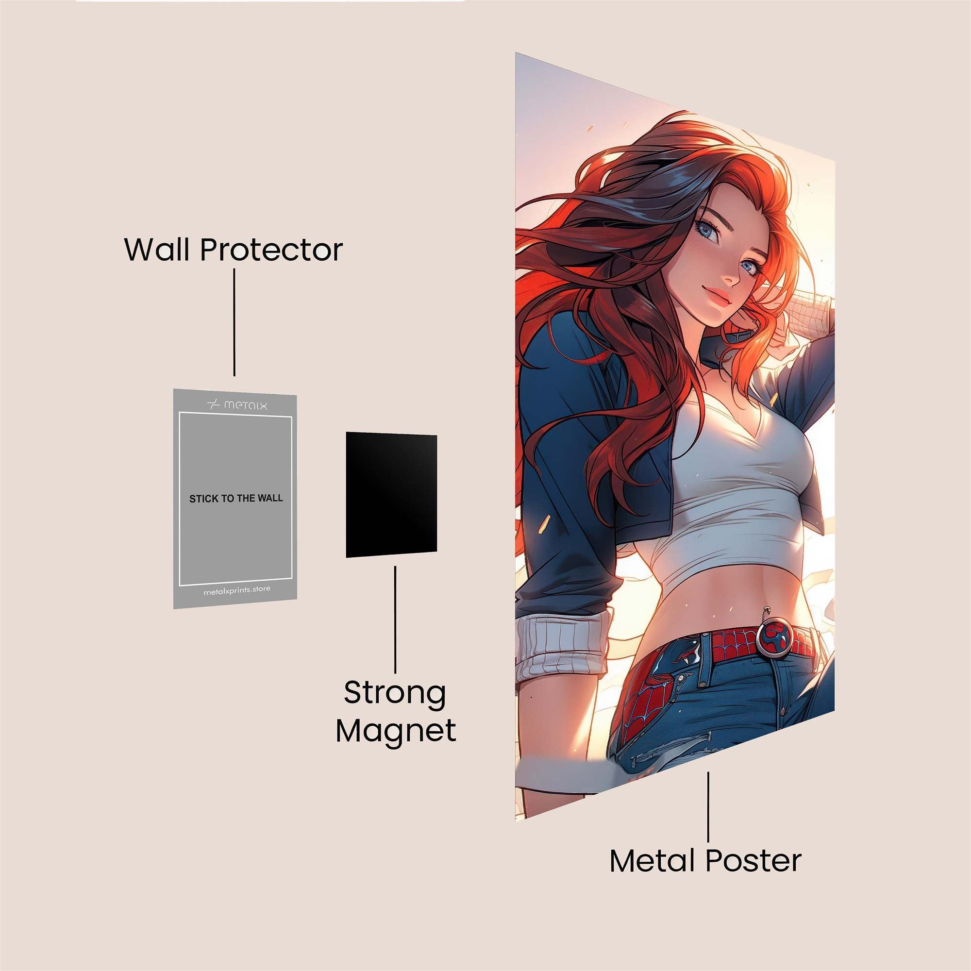 Fiery Grace Safe Wall Magnetic / M