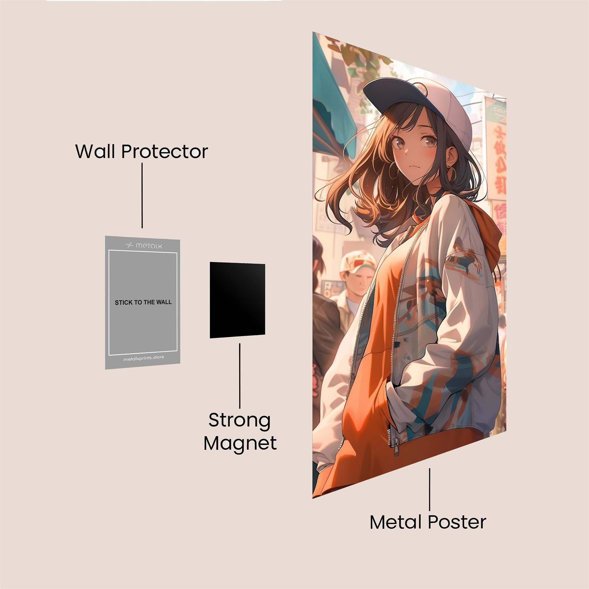 Aiko Dreamy Safe Wall Magnetic / M