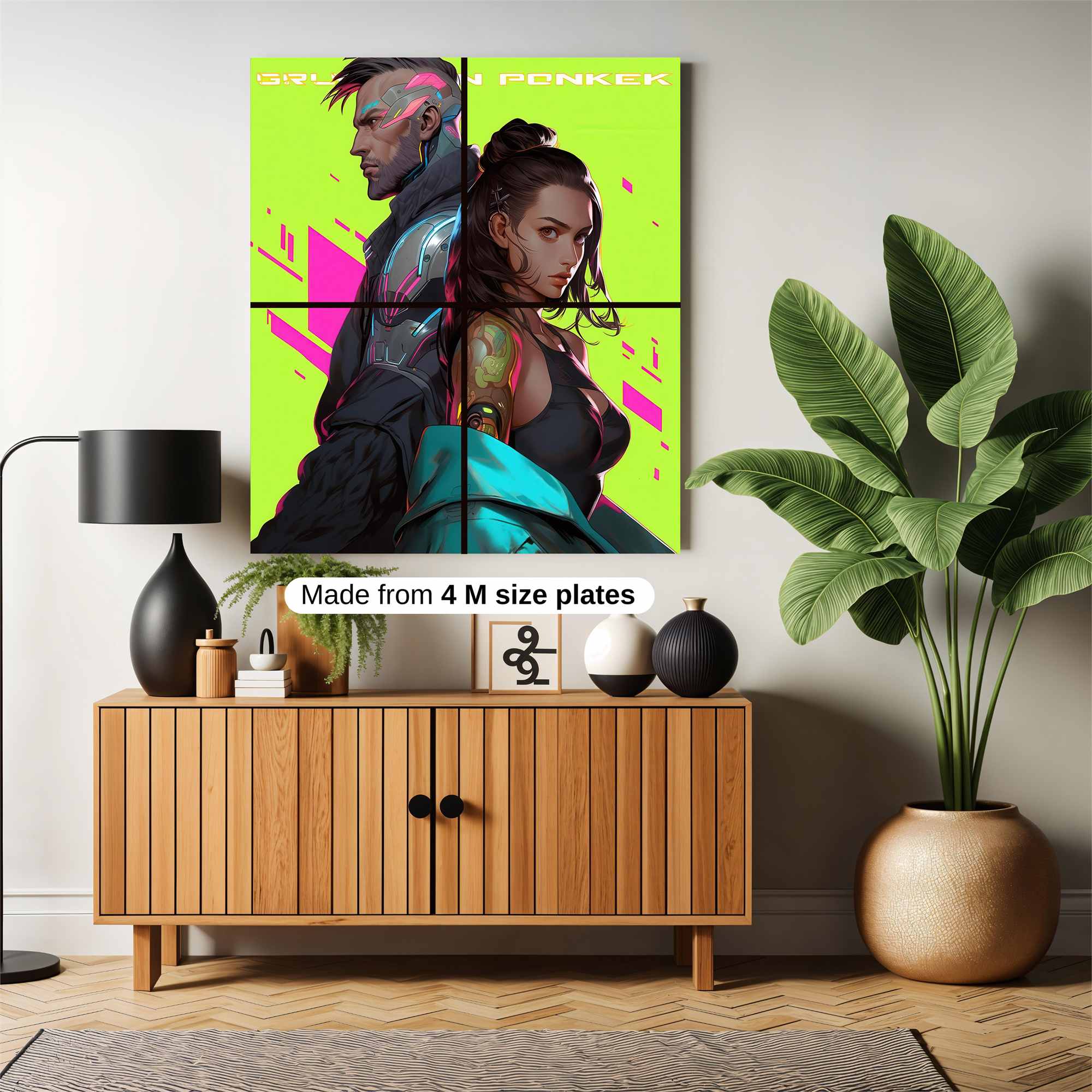 Cyberpunk Pulse Safe Wall Magnetic / M