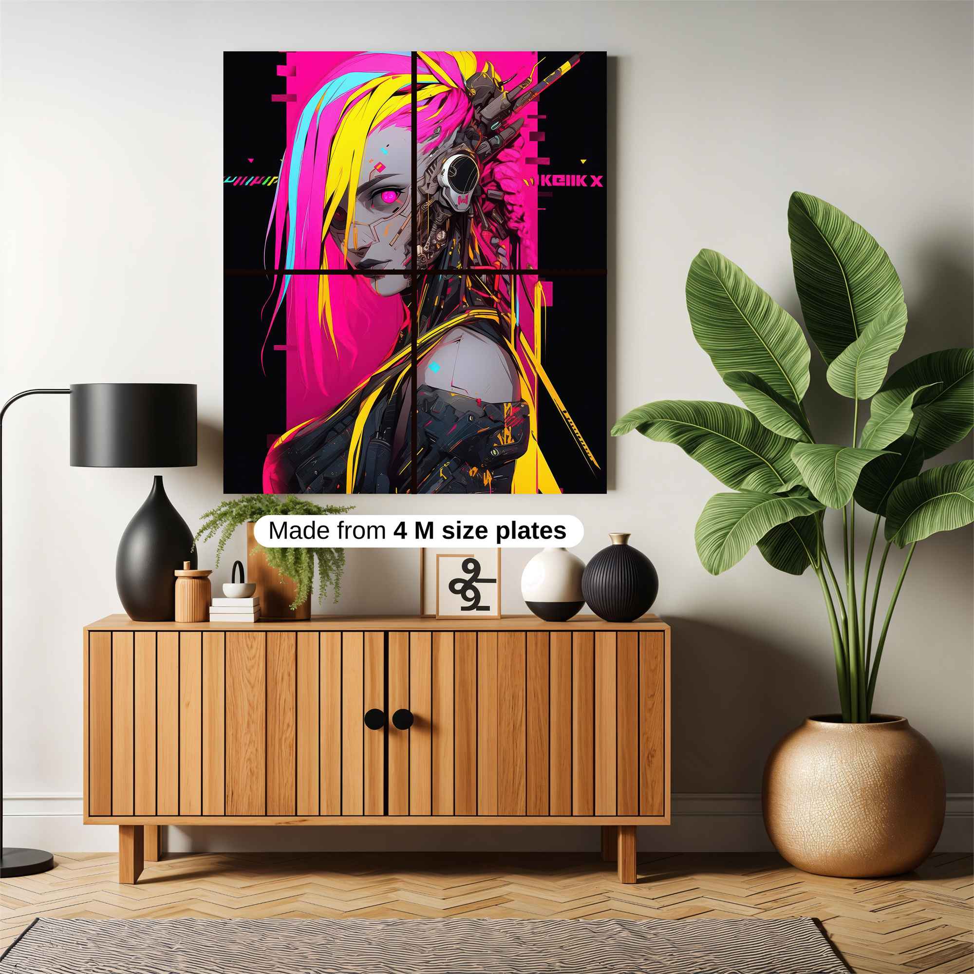 Cyberpunk Dystopia Safe Wall Magnetic / M