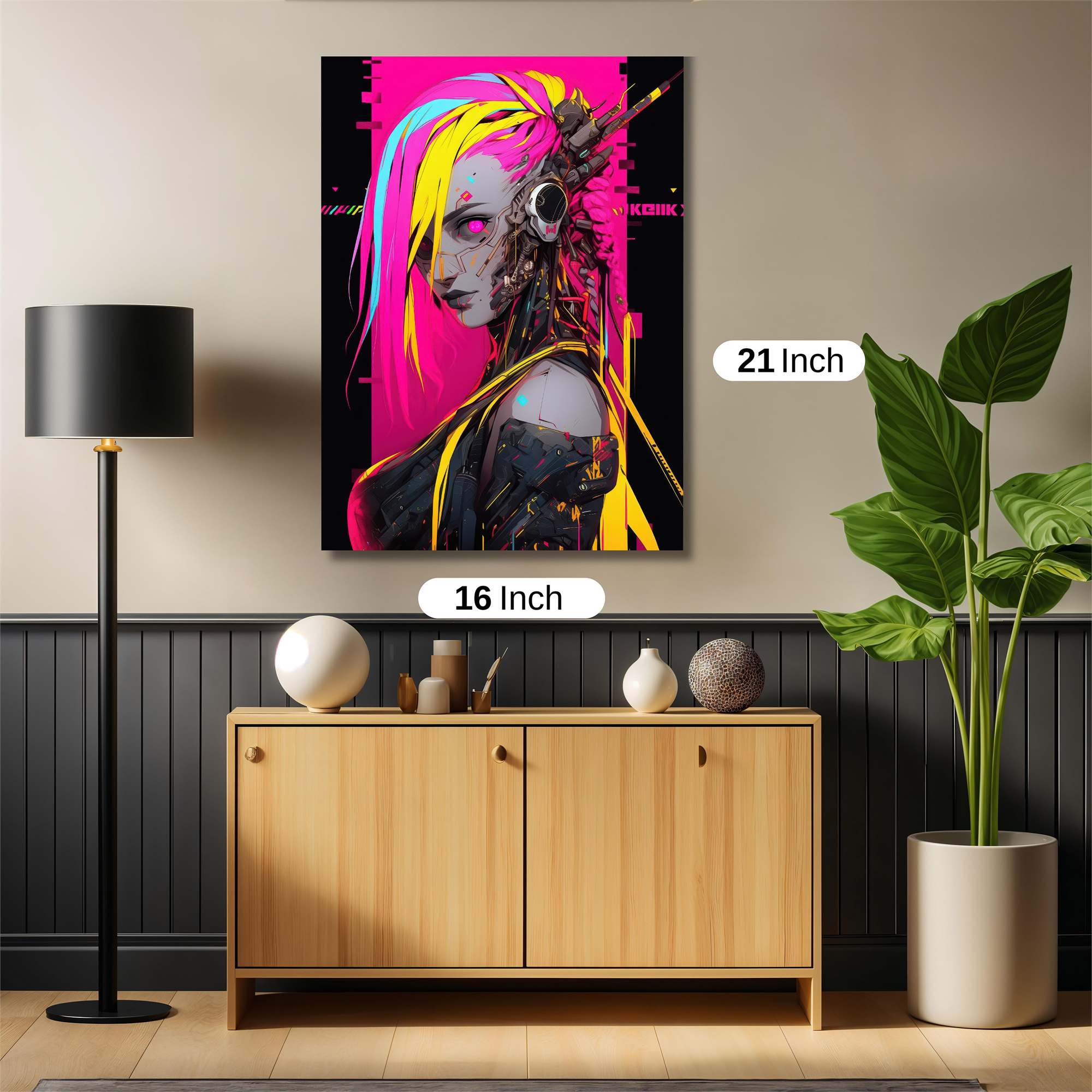 Cyberpunk Dystopia Safe Wall Magnetic / M