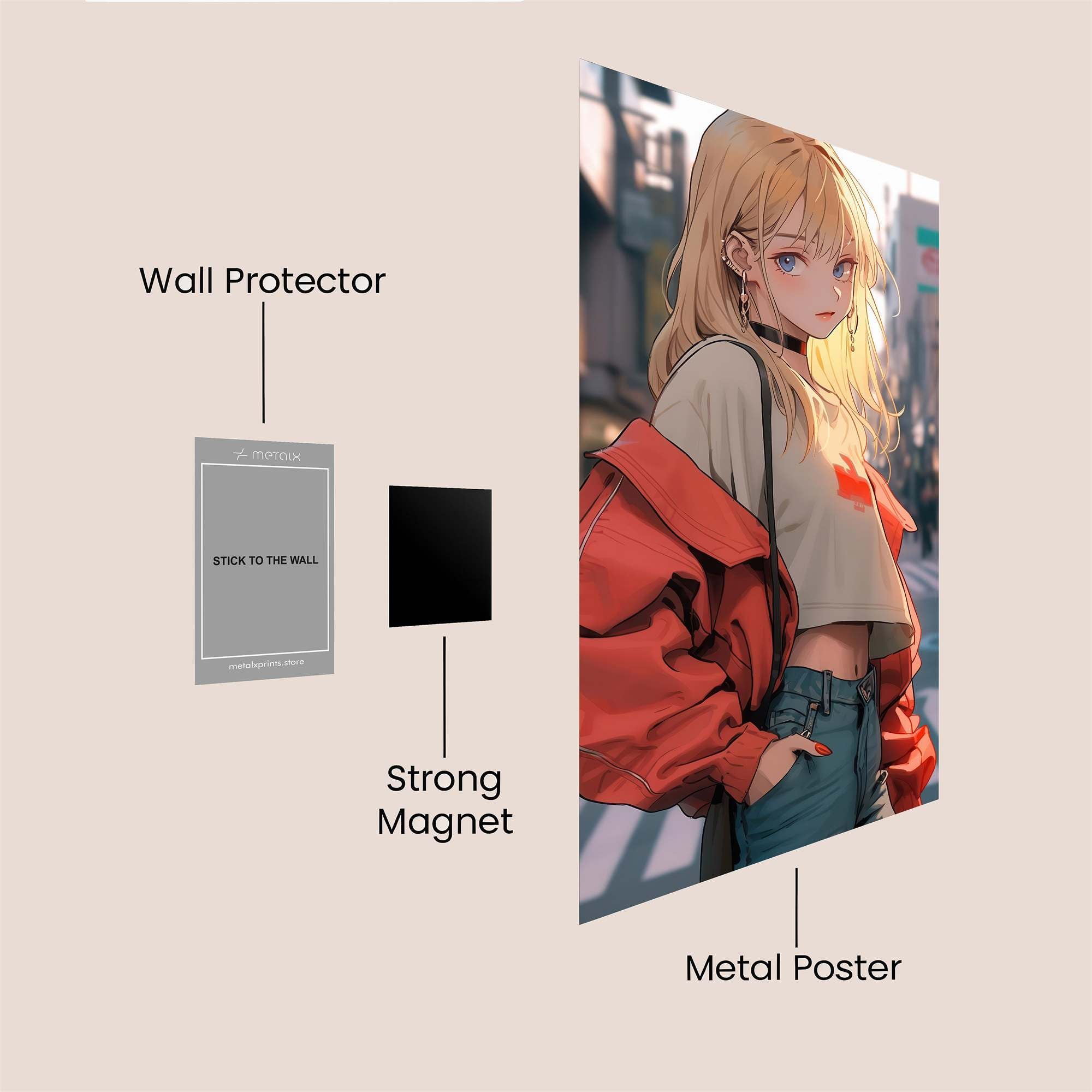 Neon Serenity Safe Wall Magnetic / M