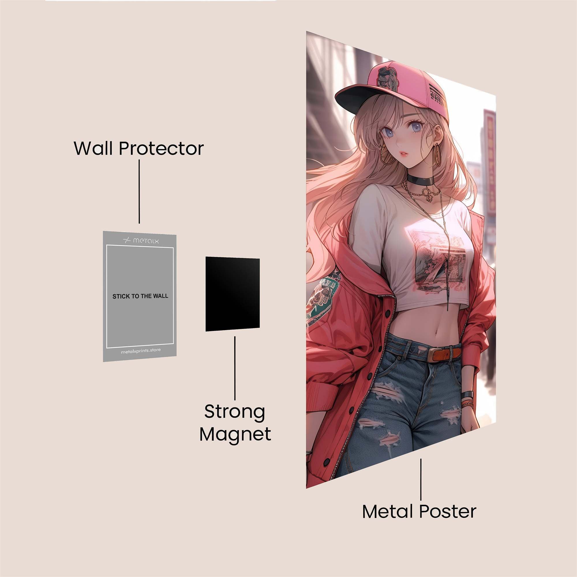 Neon Serenity Safe Wall Magnetic / M