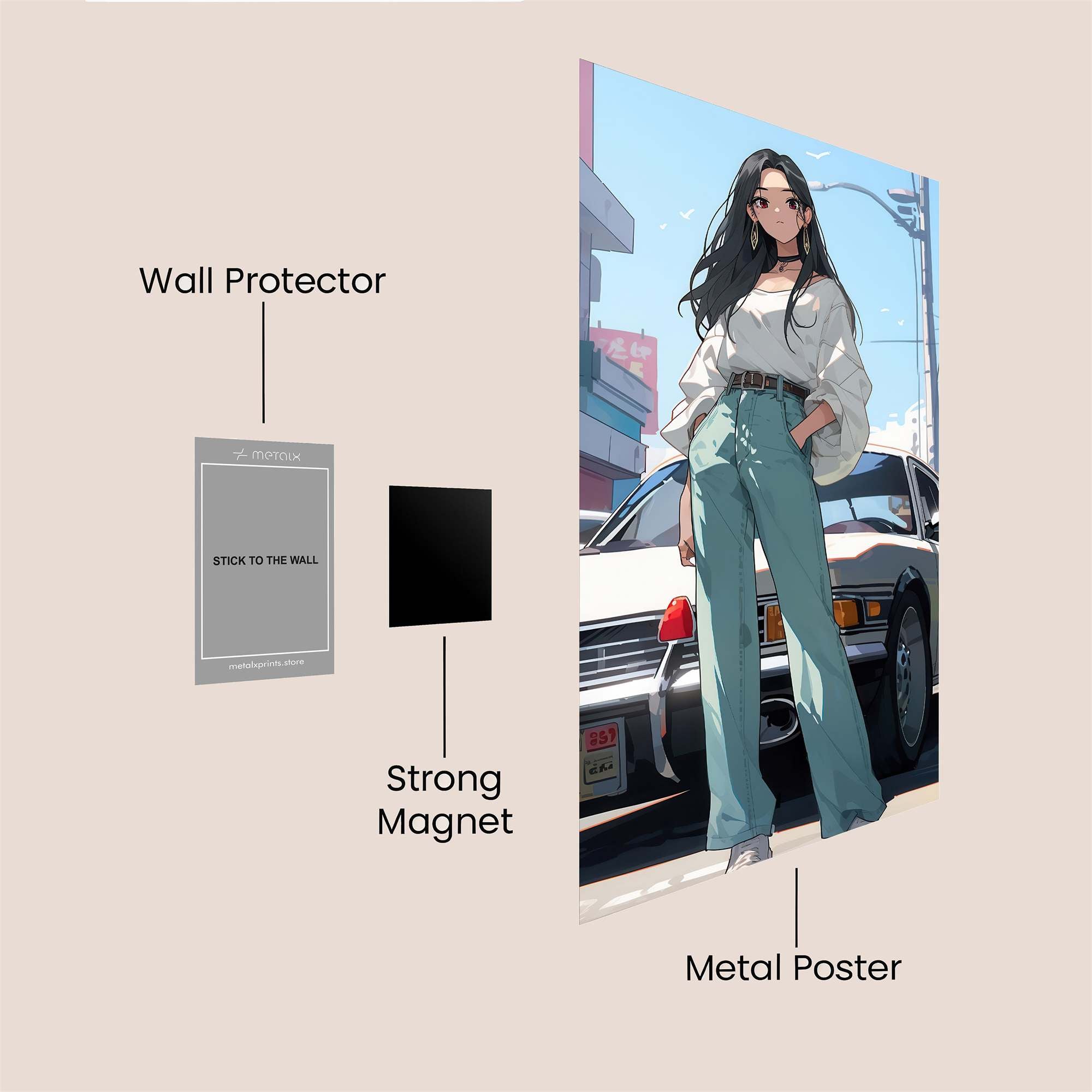 Street Serenity Safe Wall Magnetic / M