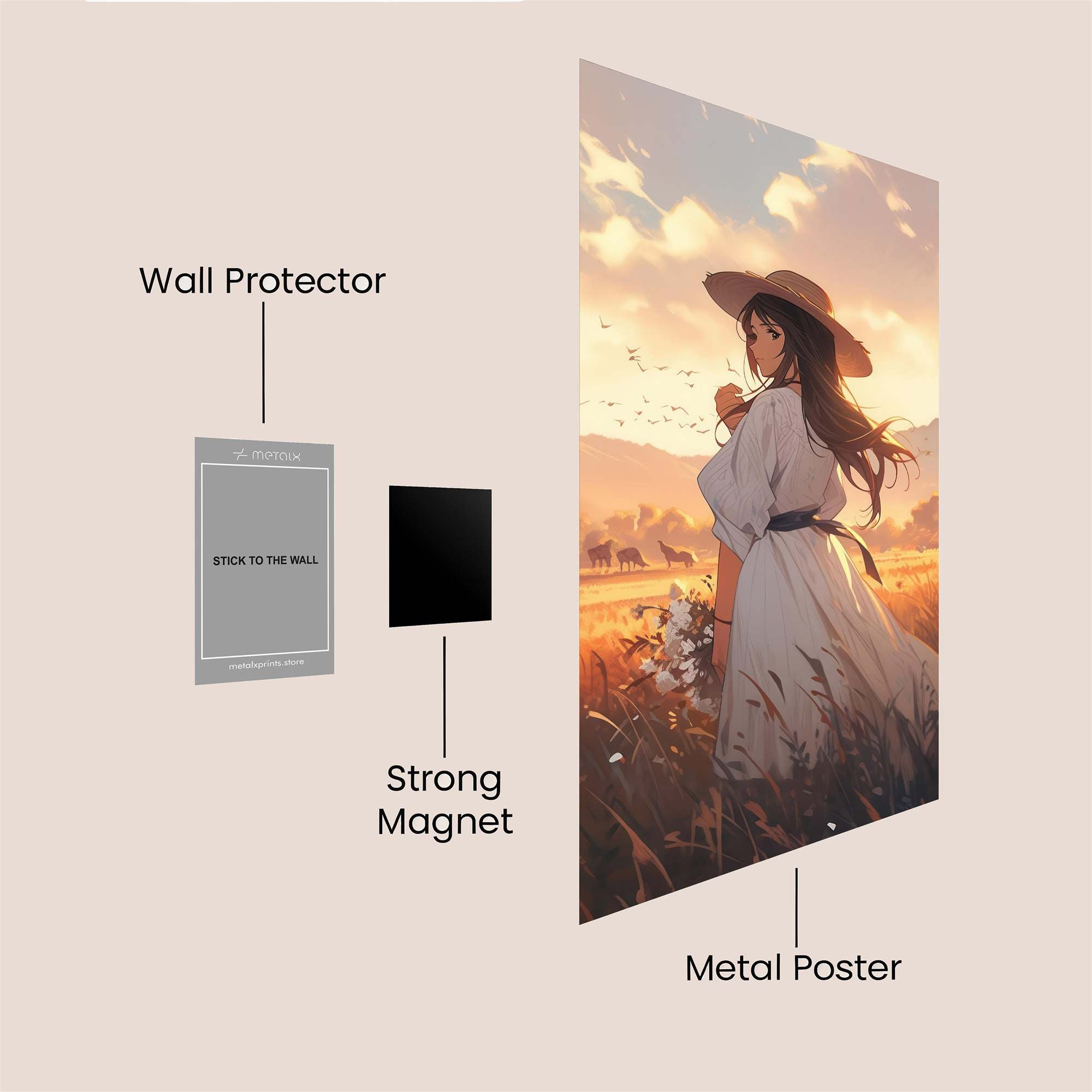 Sunset Serenity Safe Wall Magnetic / M