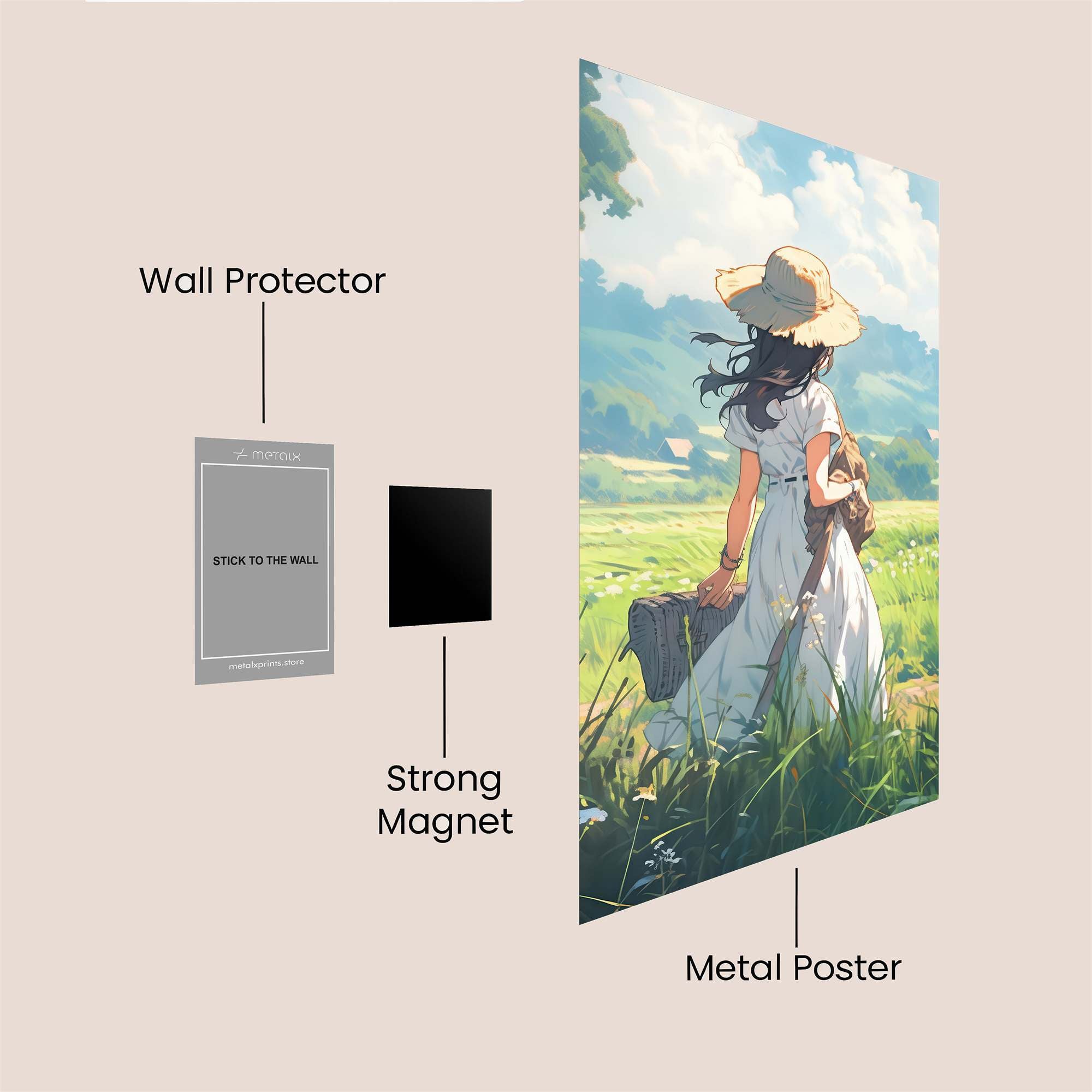 Countryside Serenity Safe Wall Magnetic / M