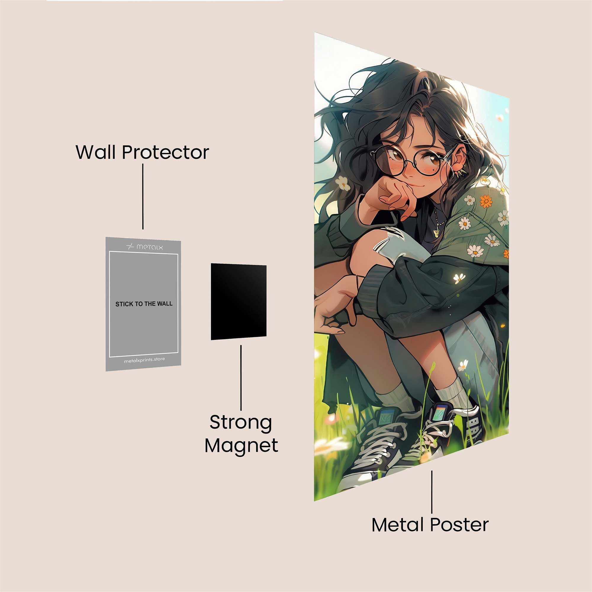 MeadowWhisper Safe Wall Magnetic / M