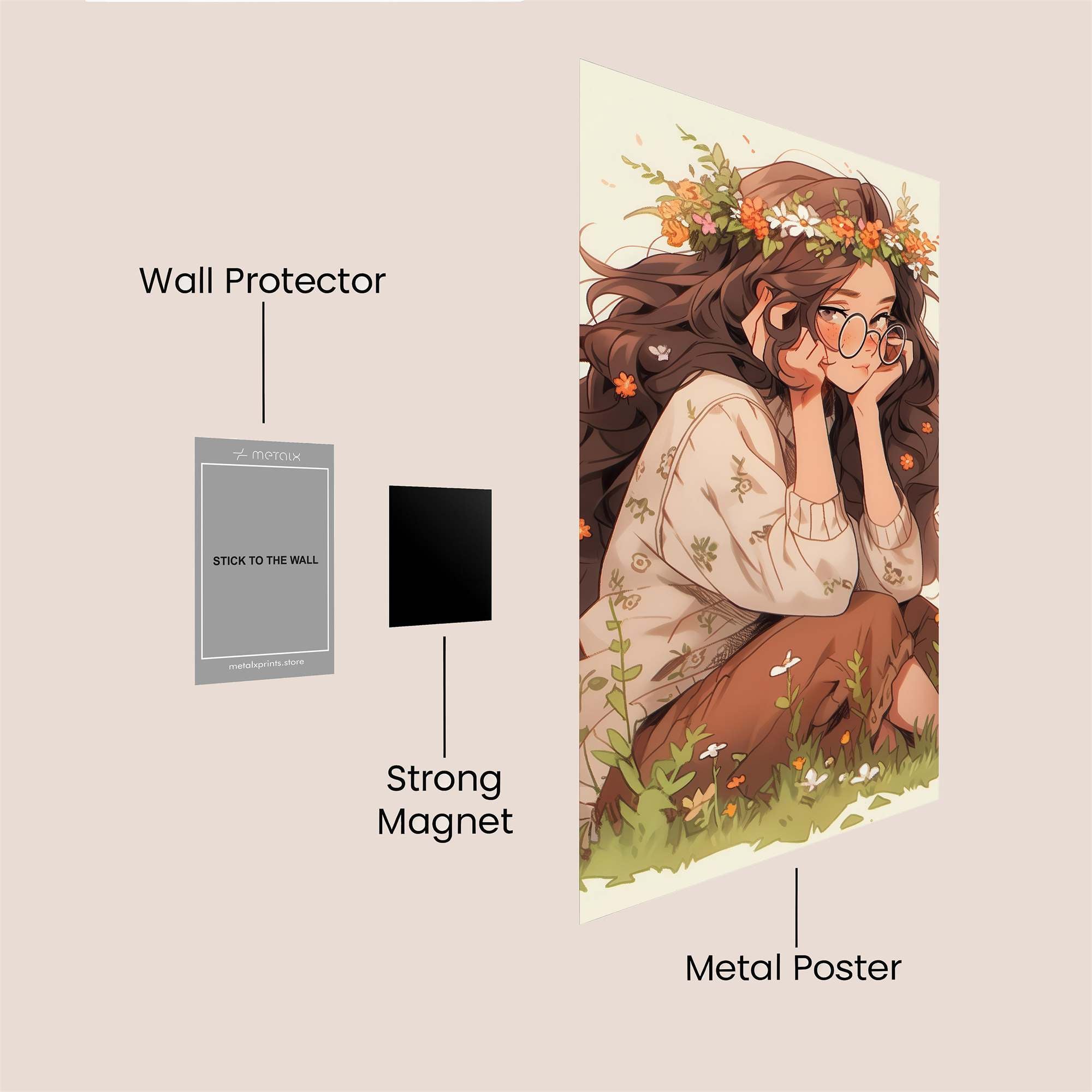 Floral Dreamer Safe Wall Magnetic / M