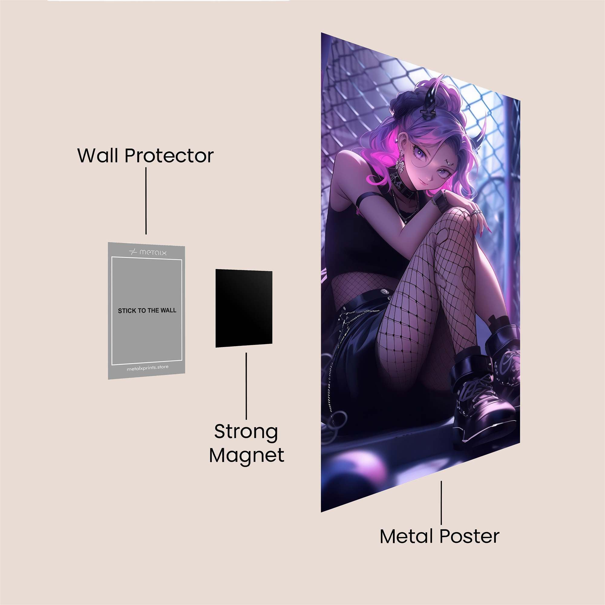 Rebel Solitude Safe Wall Magnetic / M