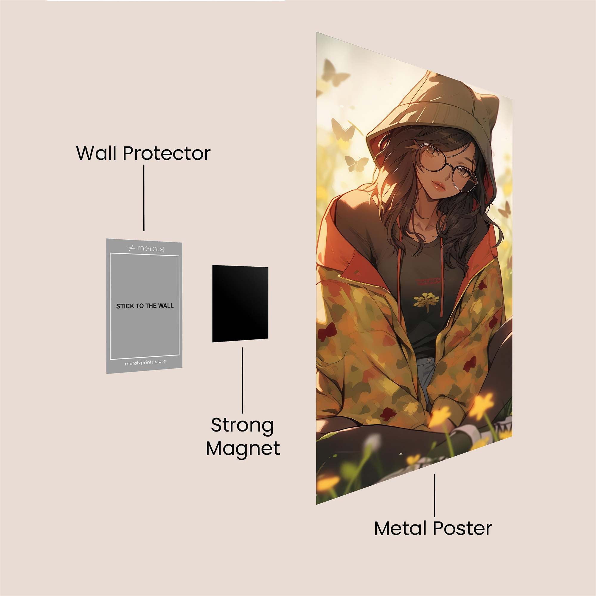 ButterflyWhimsy Safe Wall Magnetic / M