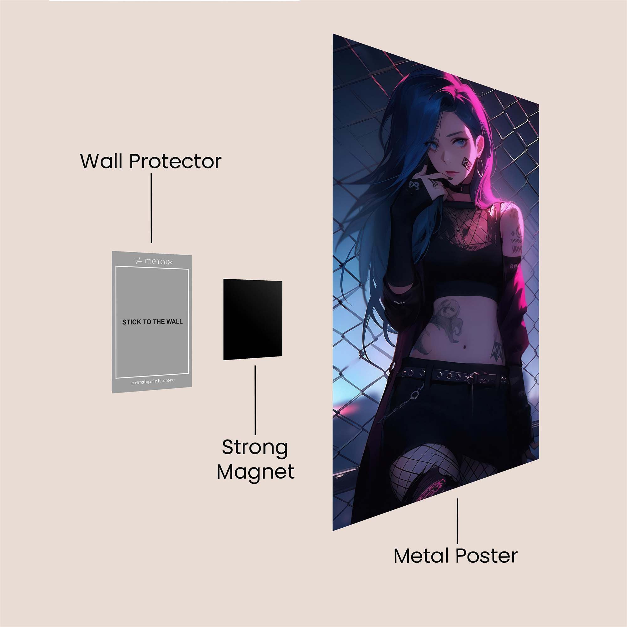 Cyber Rebel Safe Wall Magnetic / M