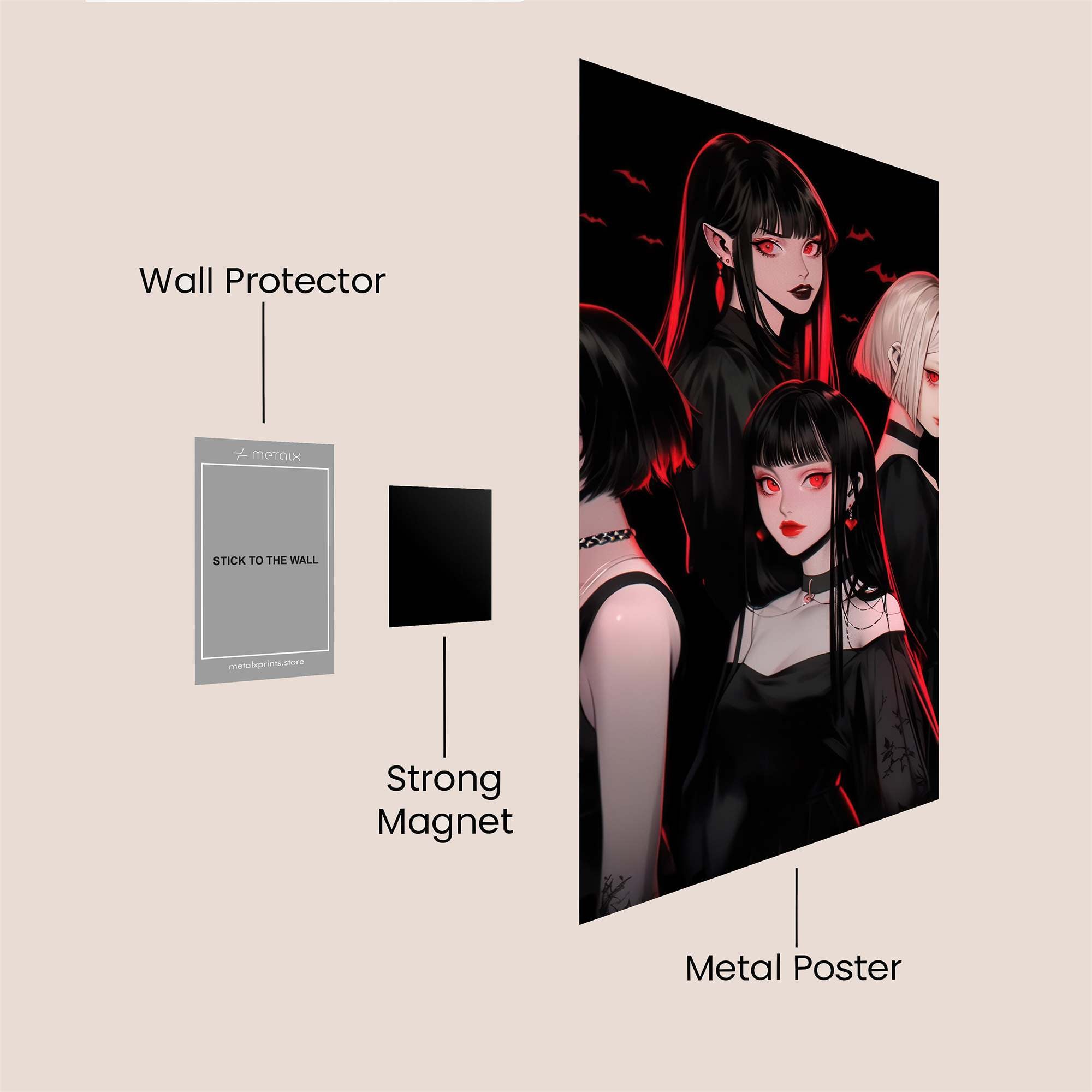 Gothic Elegance Safe Wall Magnetic / M