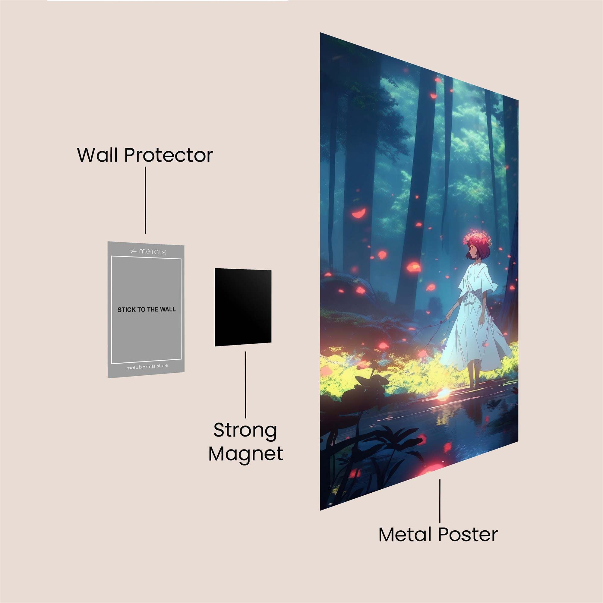 Forest Whimsy Safe Wall Magnetic / M