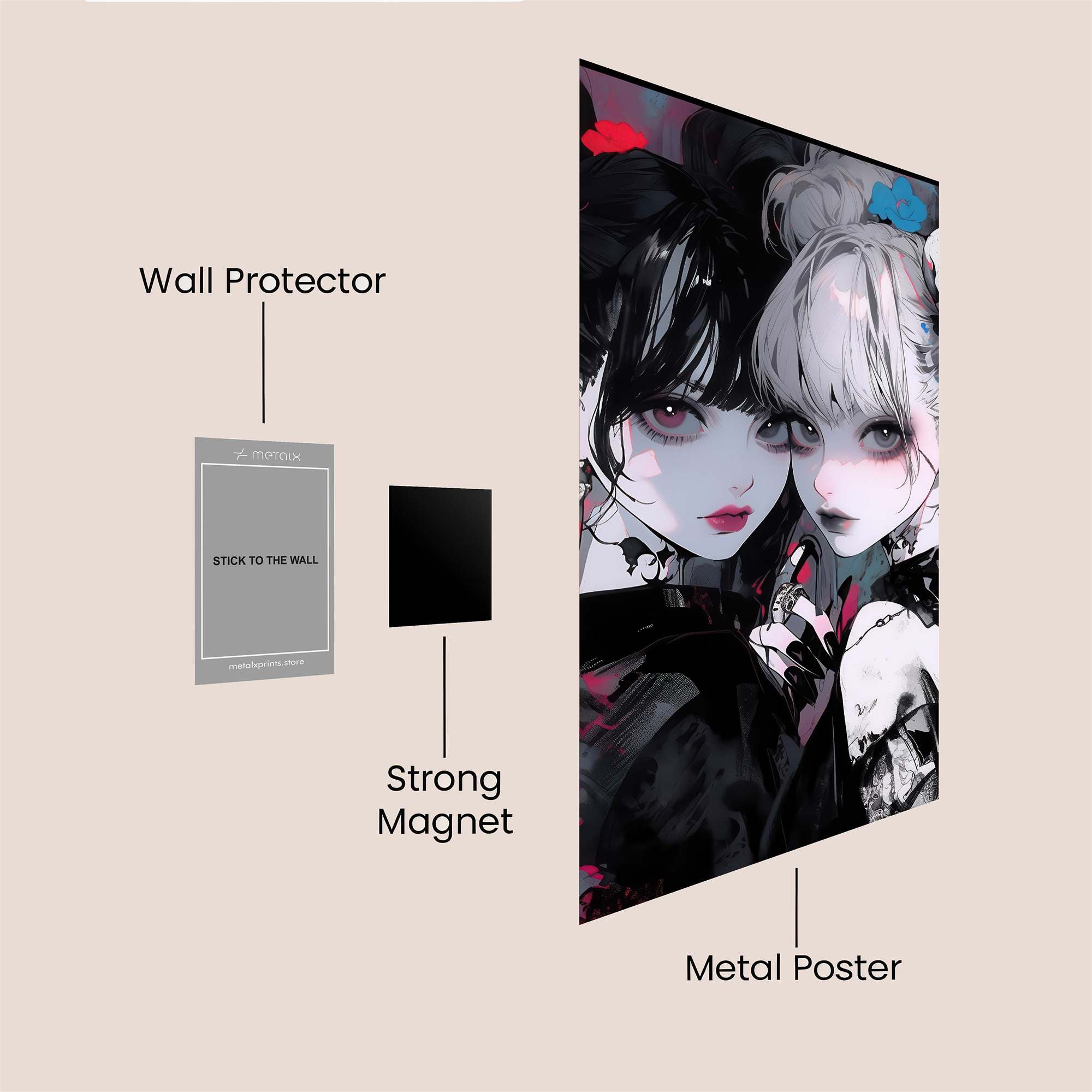 GothicTwins Safe Wall Magnetic / M