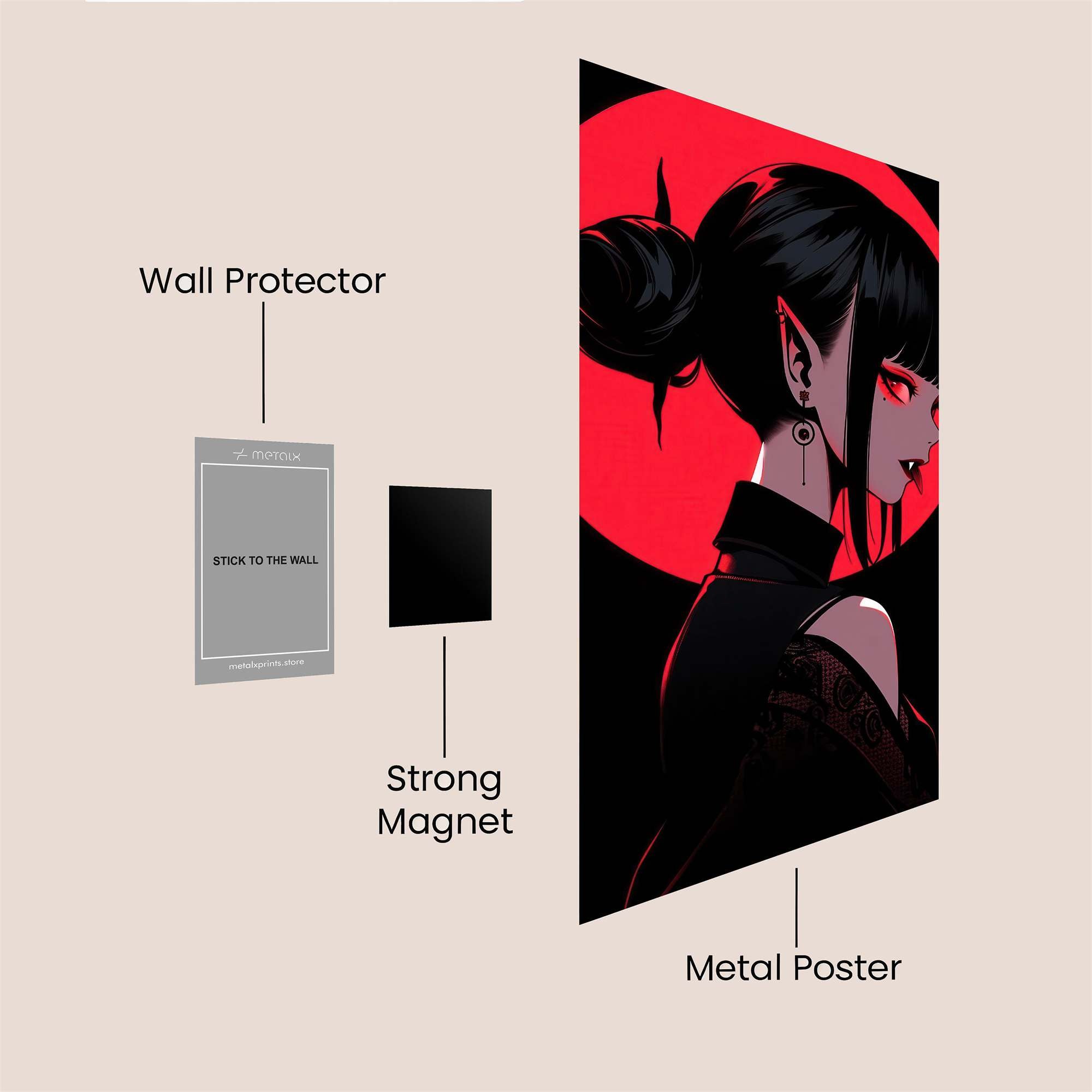 Vampire Elegance Safe Wall Magnetic / M