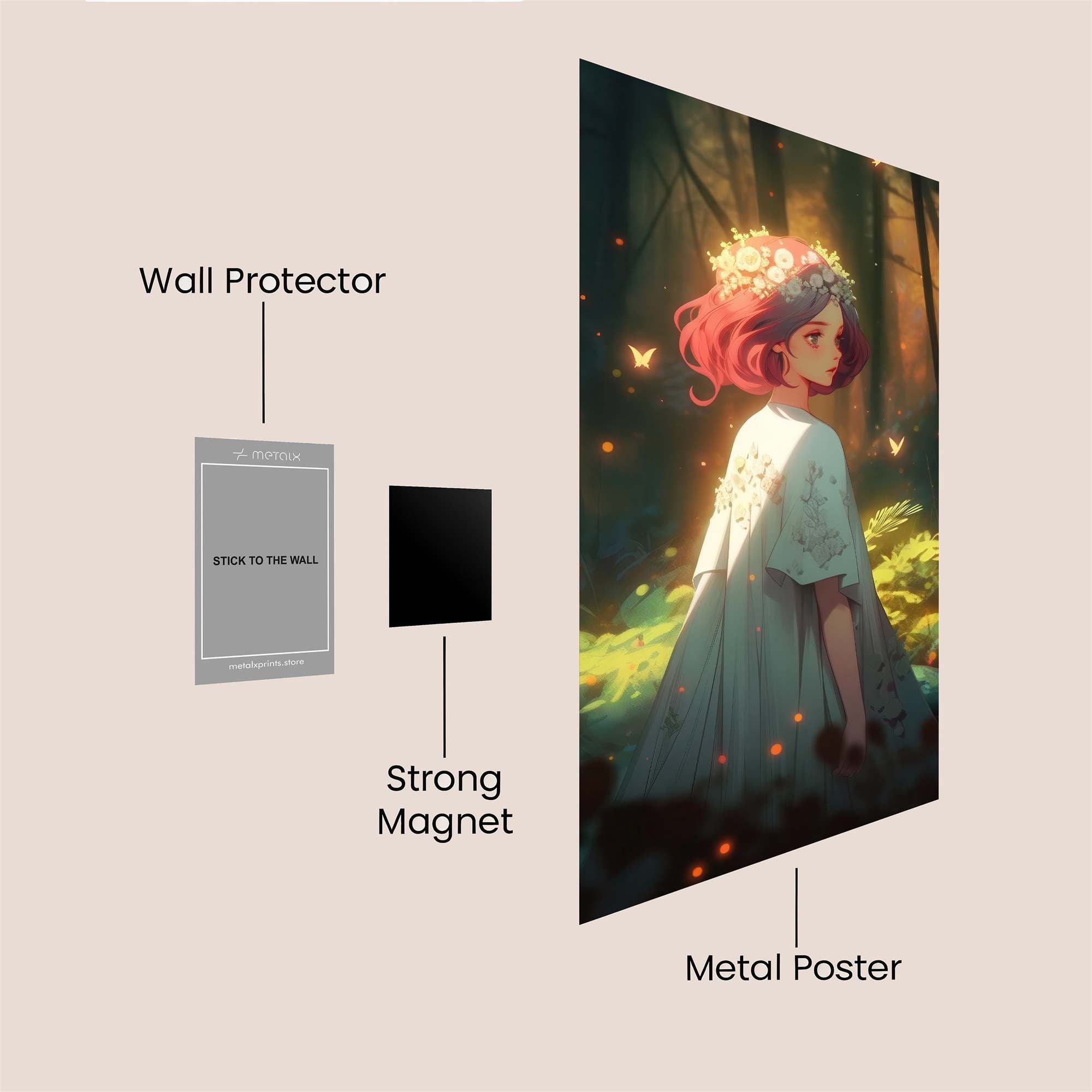 Fairy Enchantment Safe Wall Magnetic / M