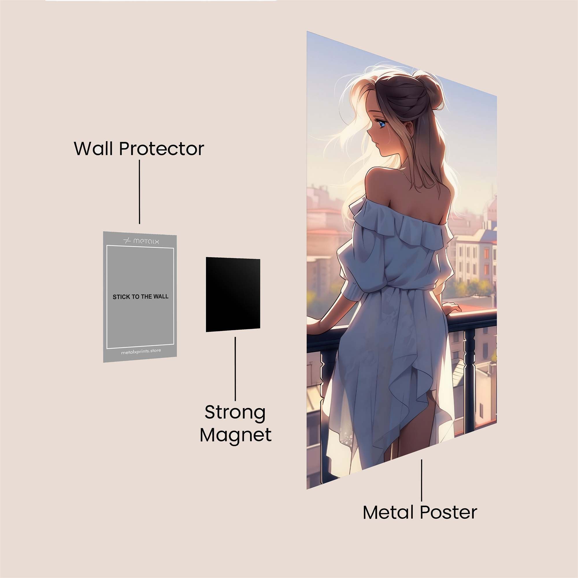 Sunset Serenity Safe Wall Magnetic / M