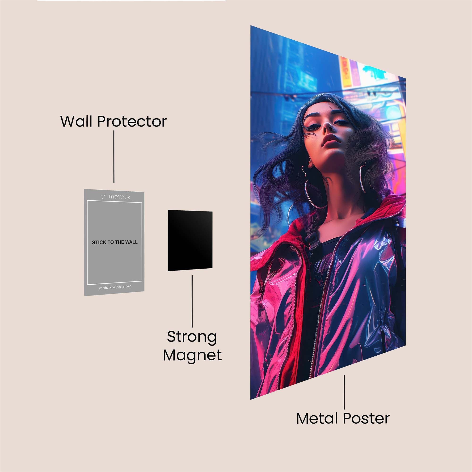 Neon Dream Safe Wall Magnetic / M