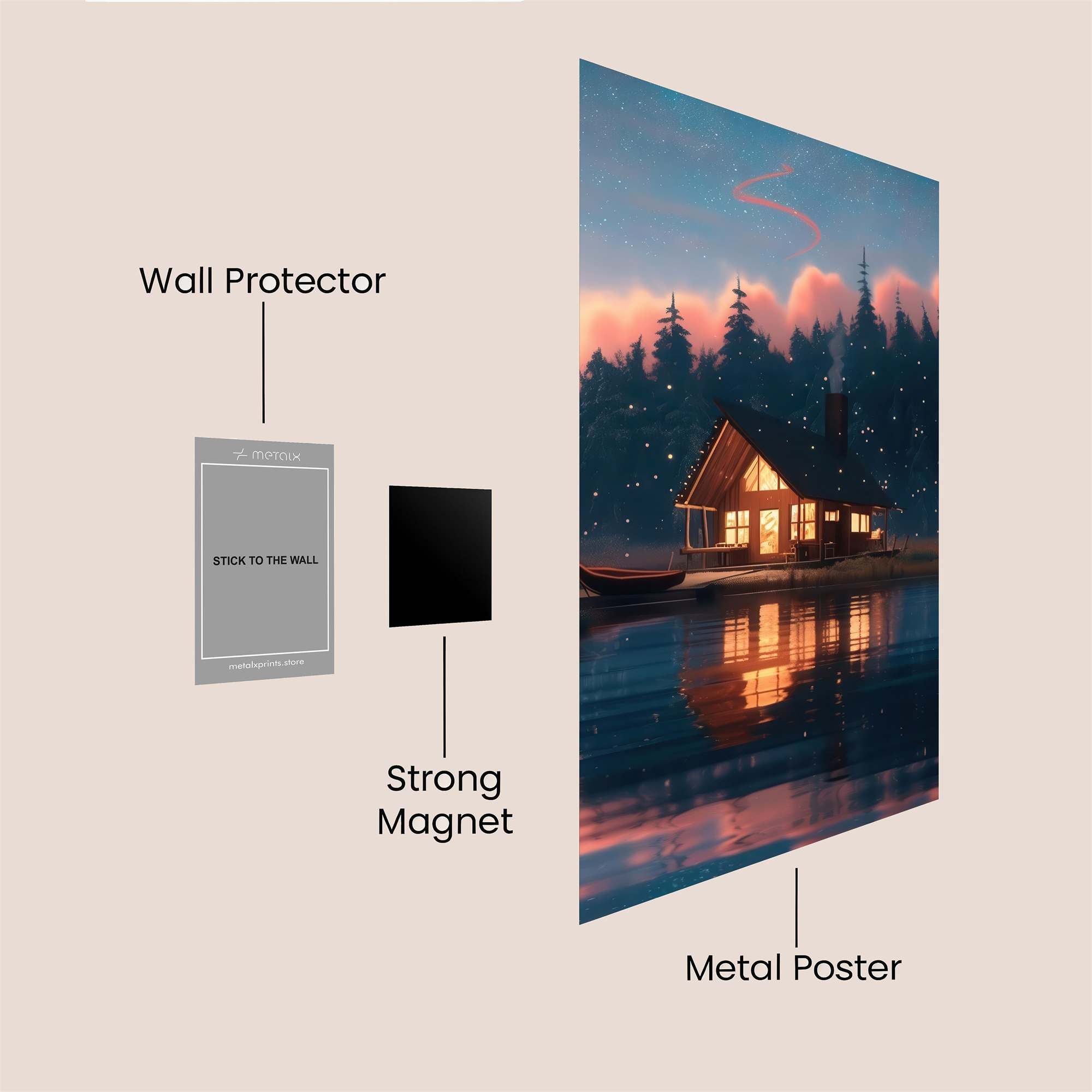 Cabin Serenity Safe Wall Magnetic / M