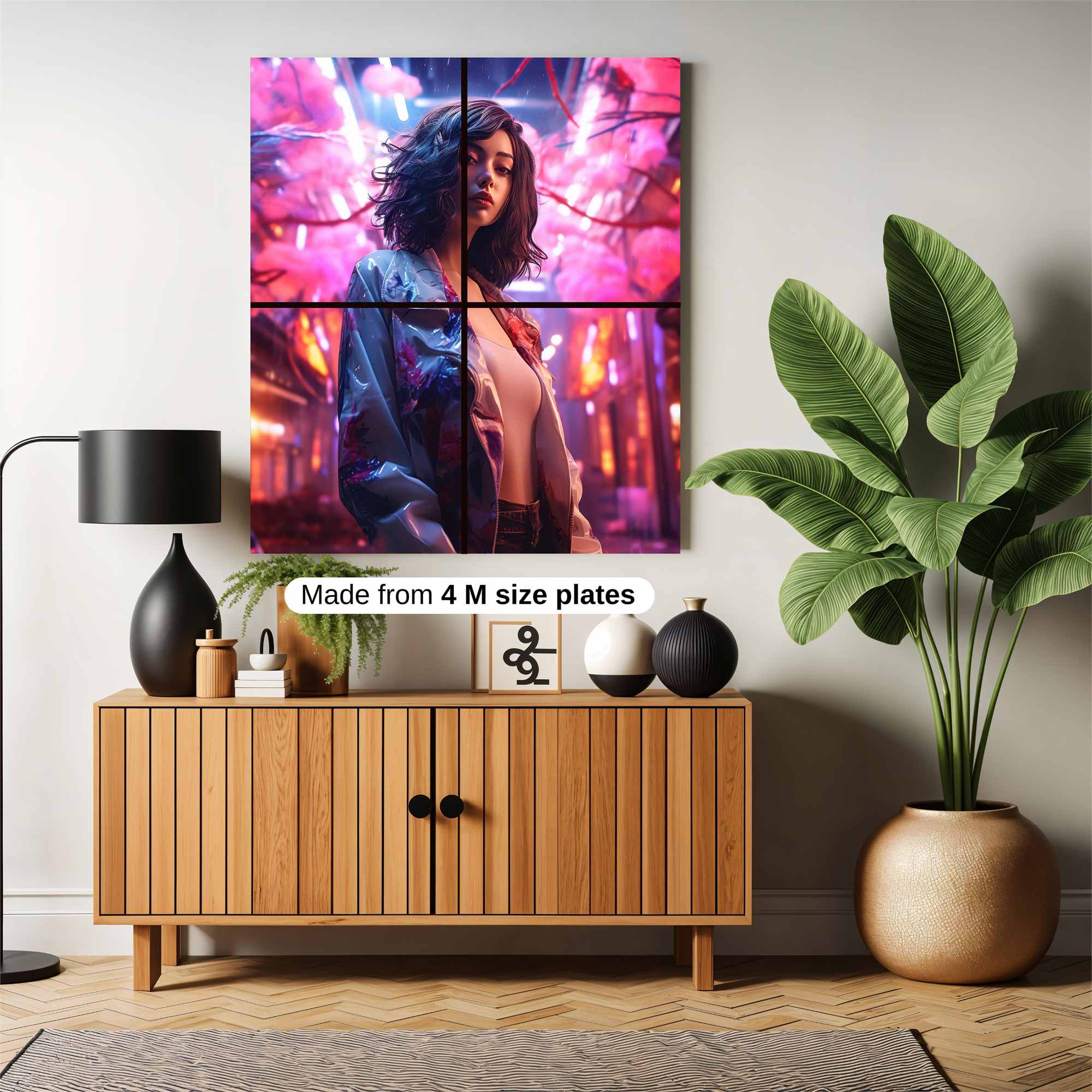 Neon Dreamscape Safe Wall Magnetic / M