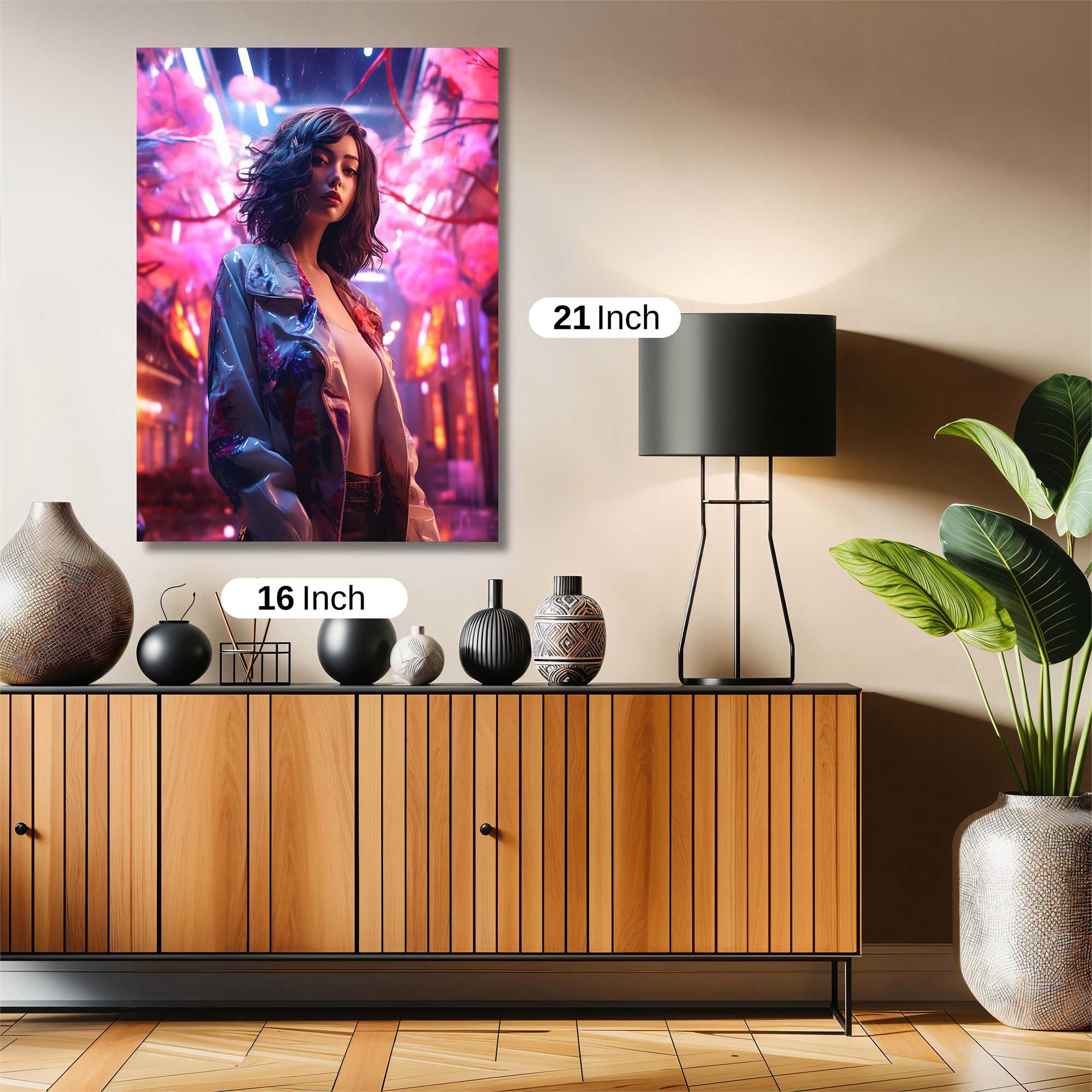 Neon Dreamscape Safe Wall Magnetic / M