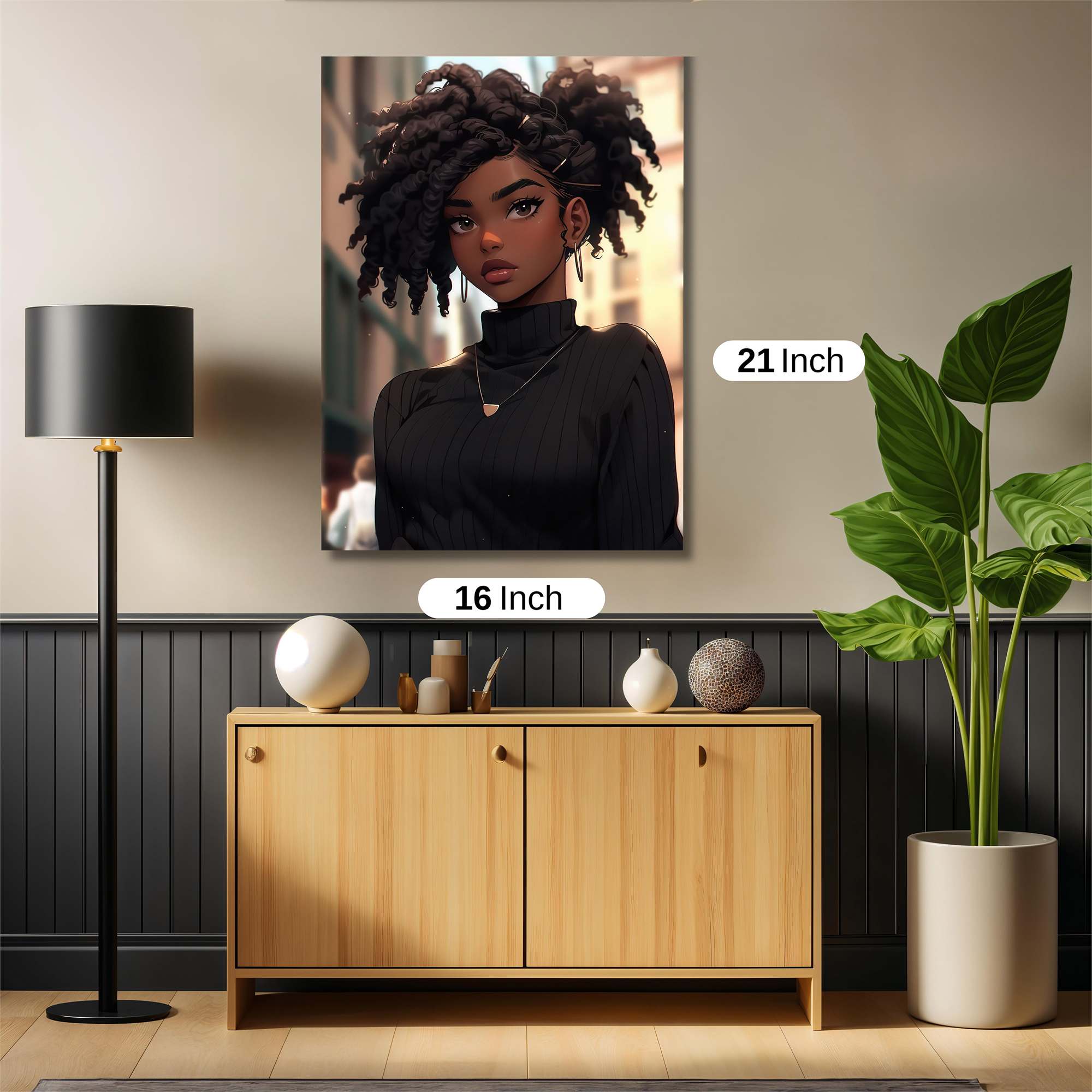 Curly Confidence Safe Wall Magnetic / M