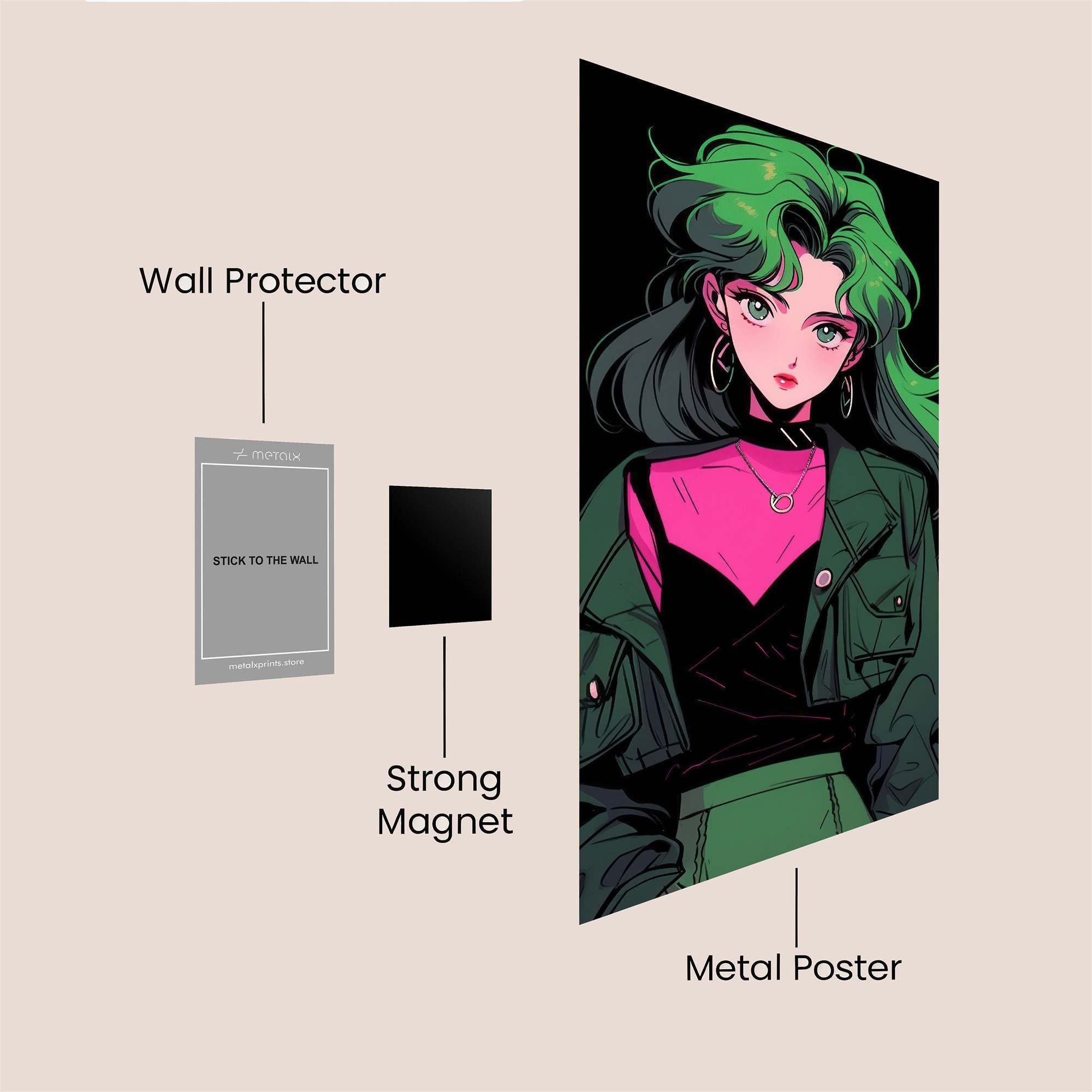 Sailor Punk Safe Wall Magnetic / M